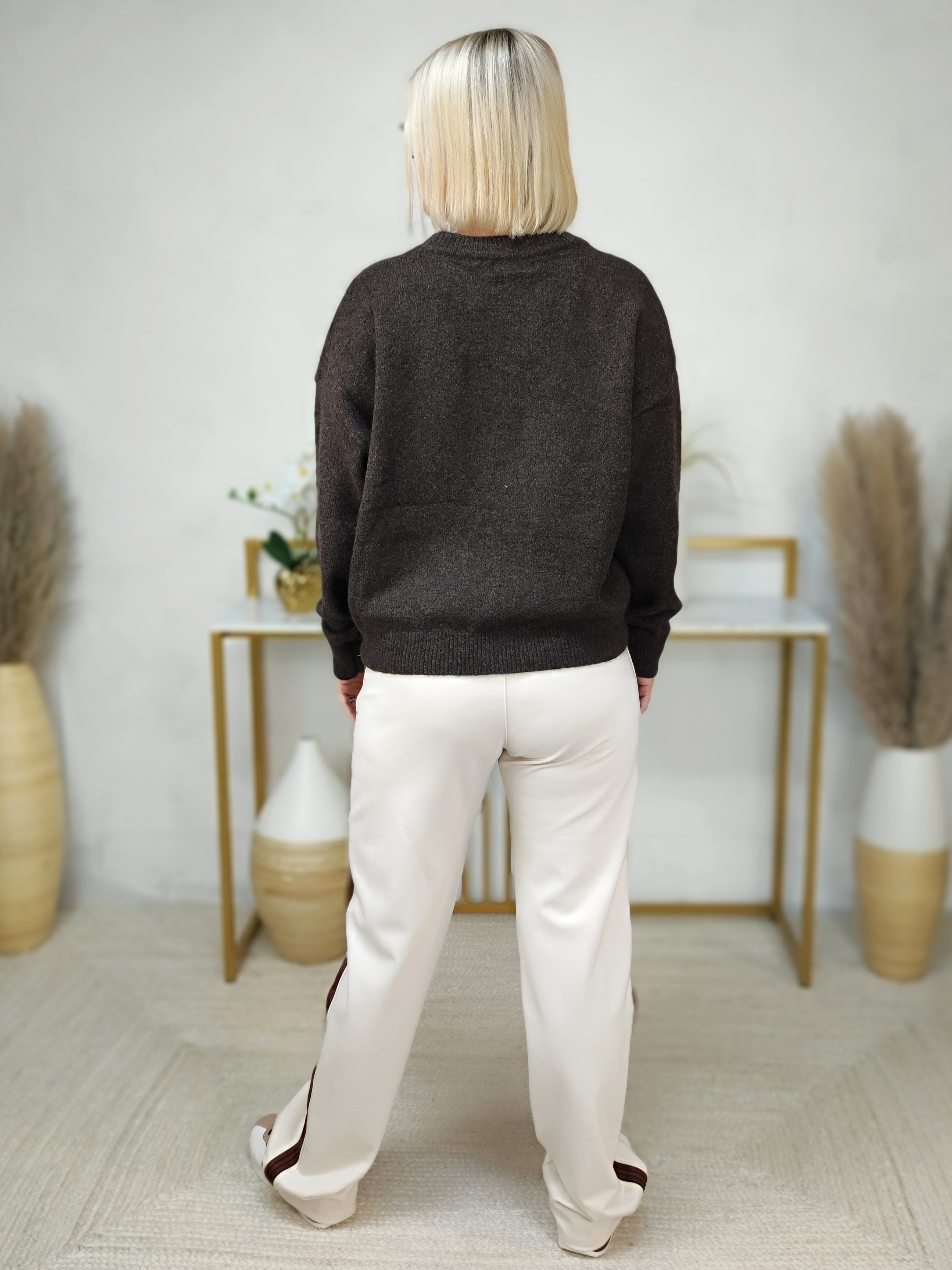 Strickpullover "Karl" in schoko (36-40/42)