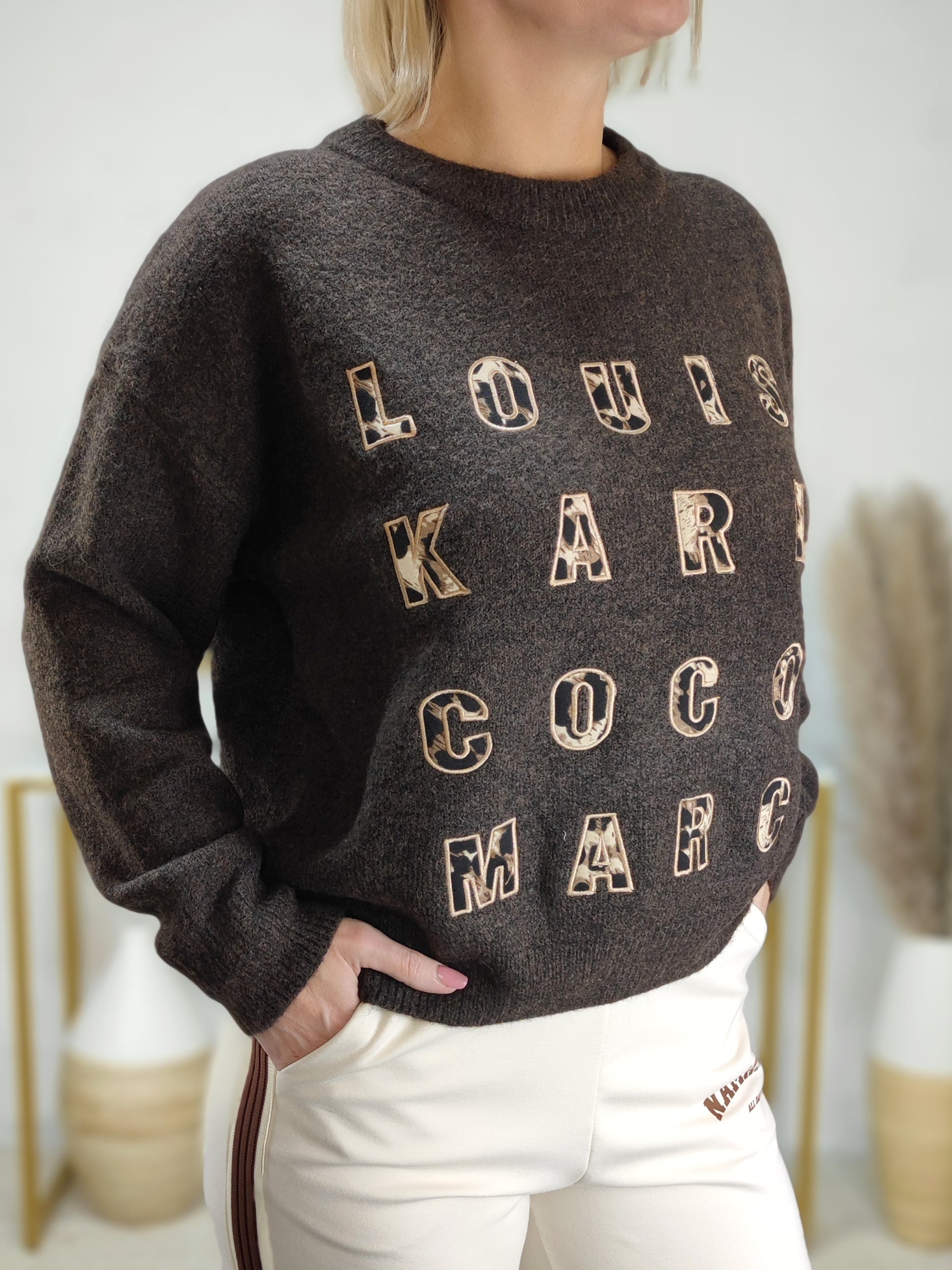 Strickpullover "Karl" in schoko (36-40/42)