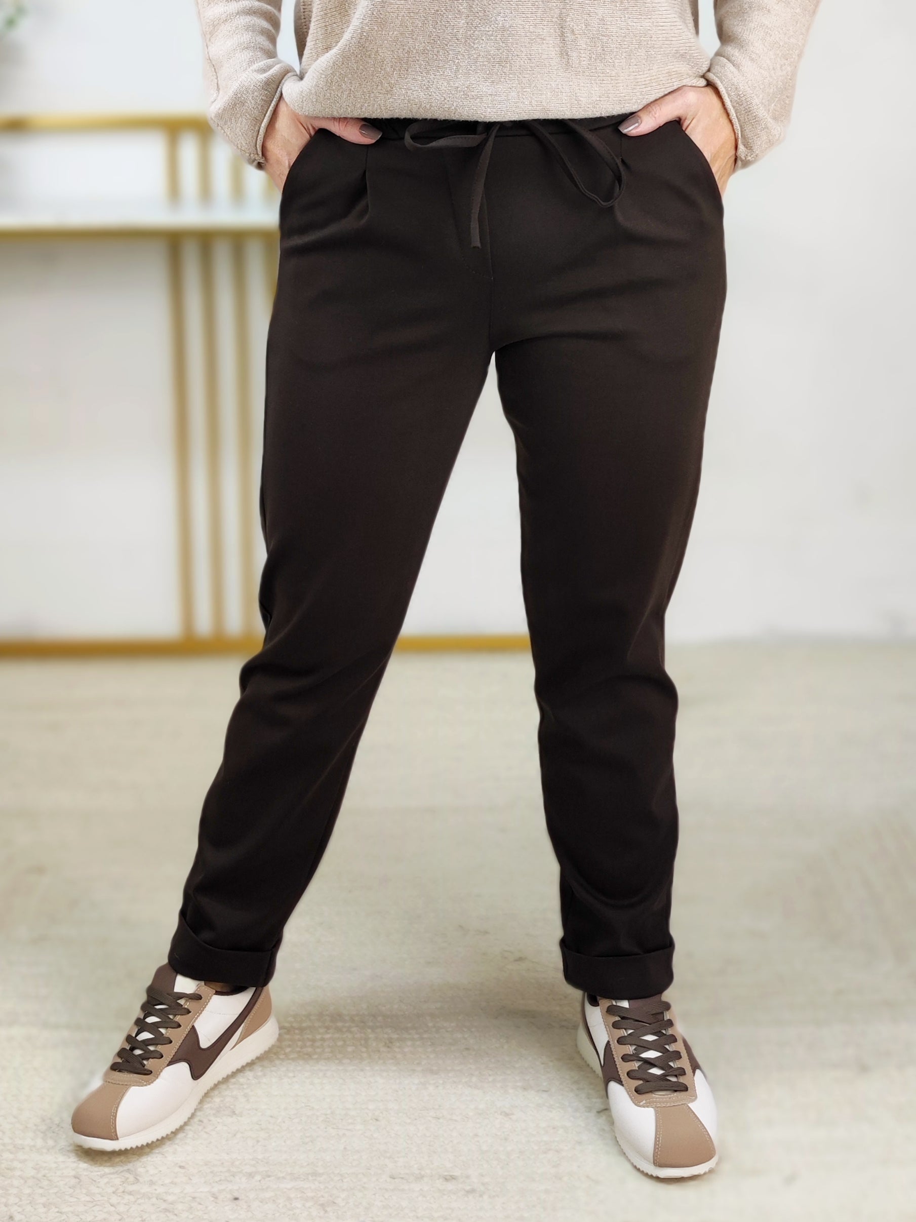 Stoffhose/Chinohose schoko (S/M/L)