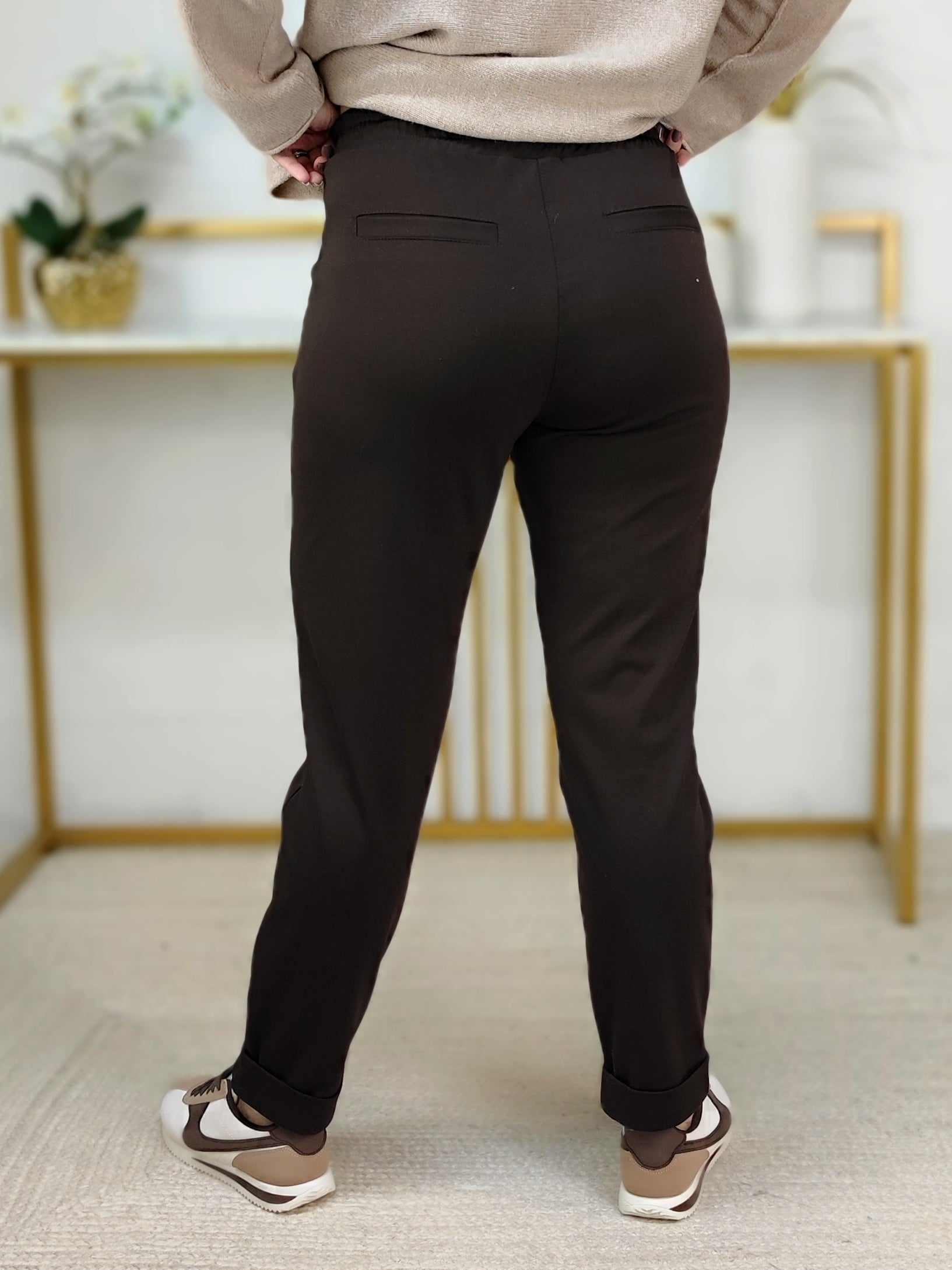 Stoffhose/Chinohose schoko (S/M/L)