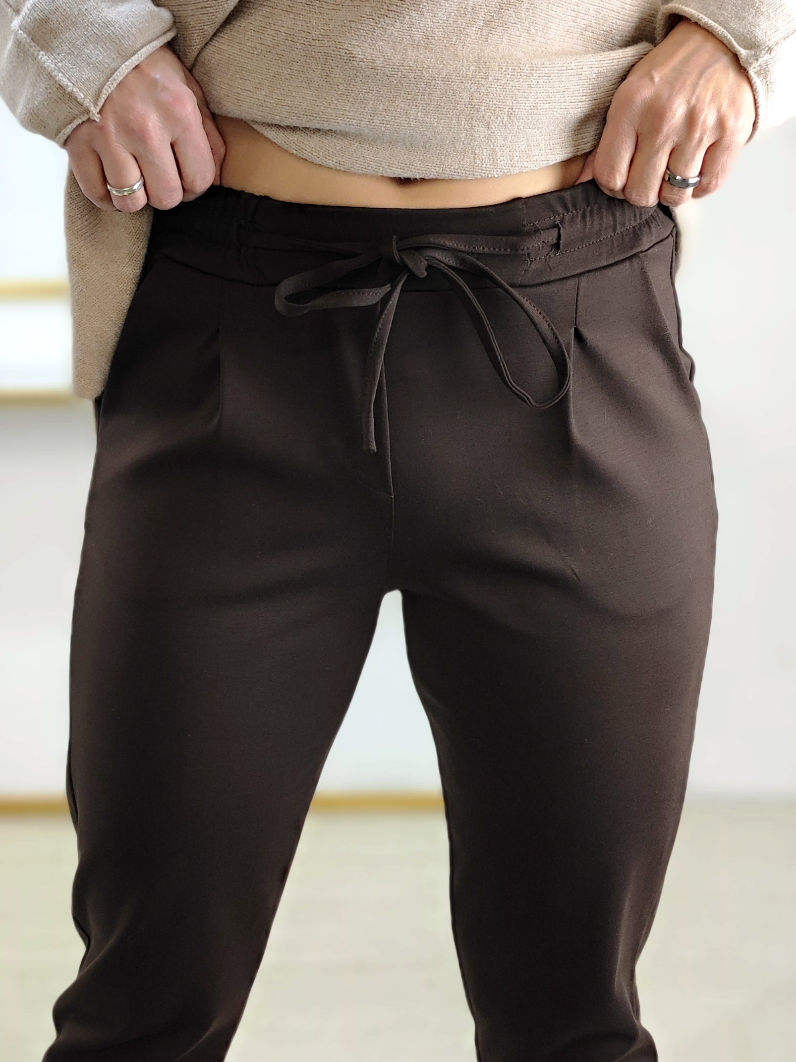 Stoffhose/Chinohose schoko (S/M/L)