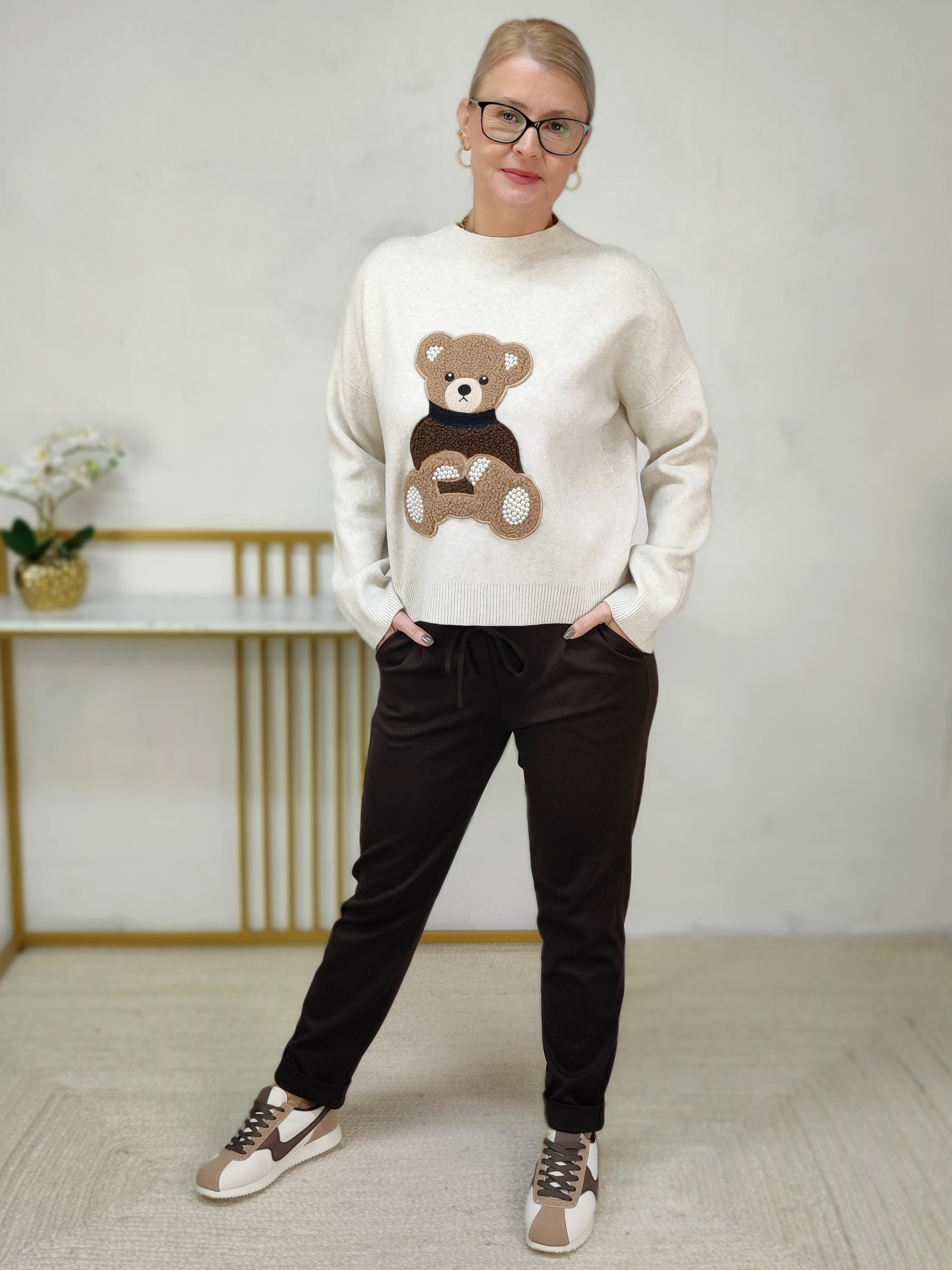 Stoffhose/Chinohose schoko (S/M/L)