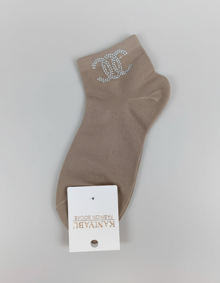 Sneaker - Socken "CC" in 3 Farben (36-41)