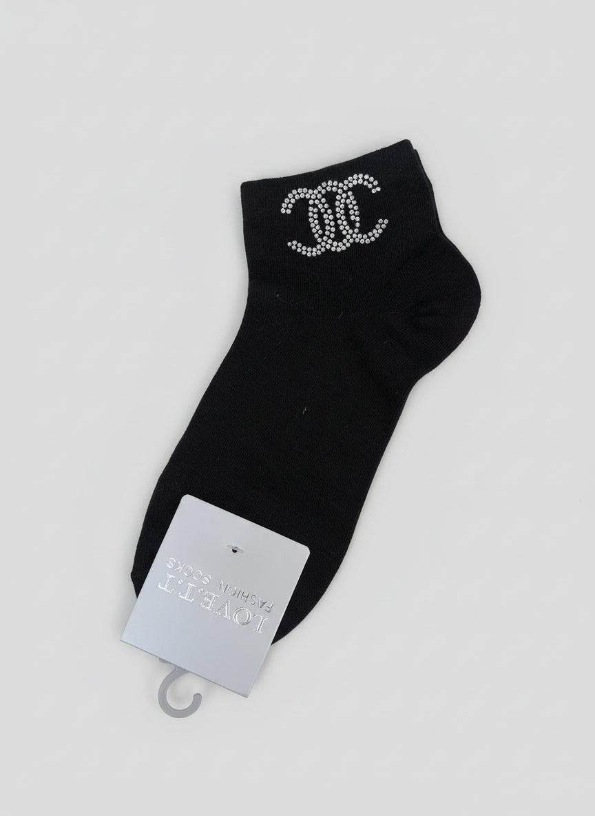 Sneaker - Socken "CC" in 3 Farben (36-41)