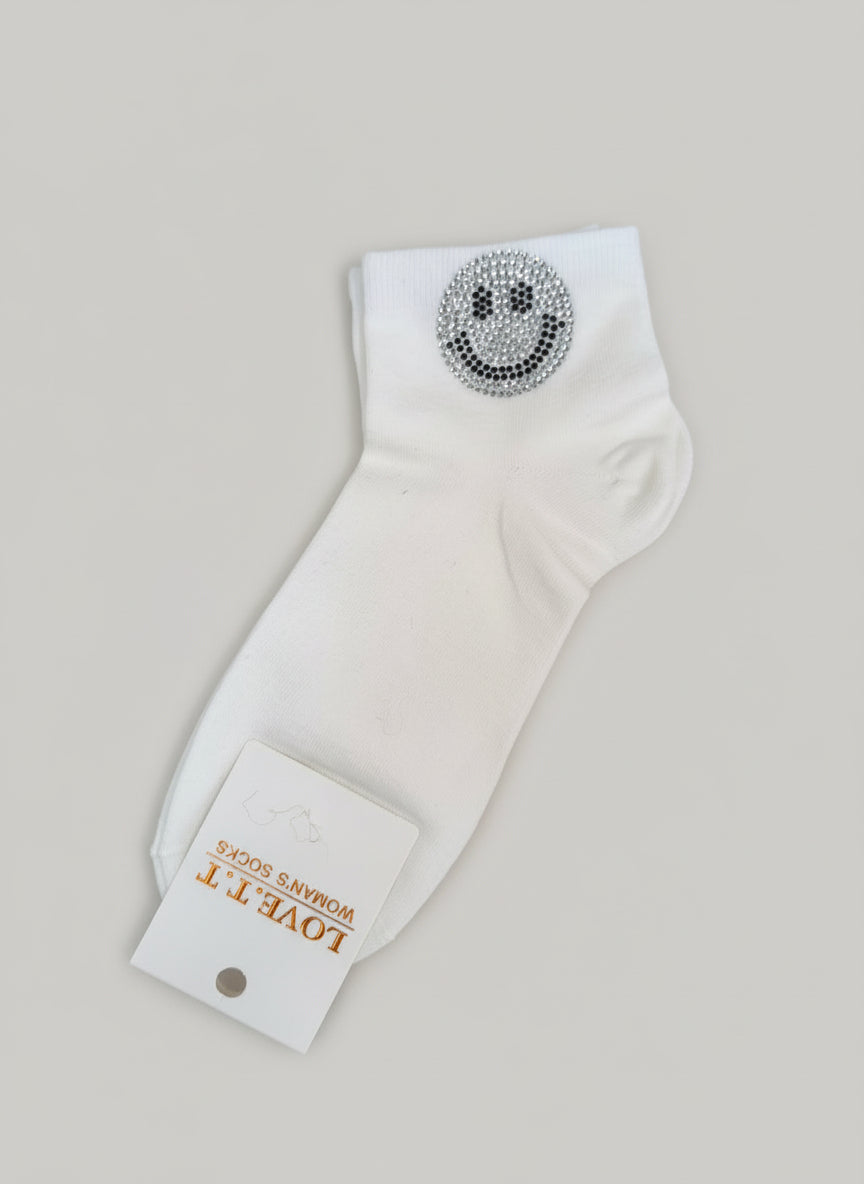 Sneaker - Socken "Smile" in 3 Farben (36-41)