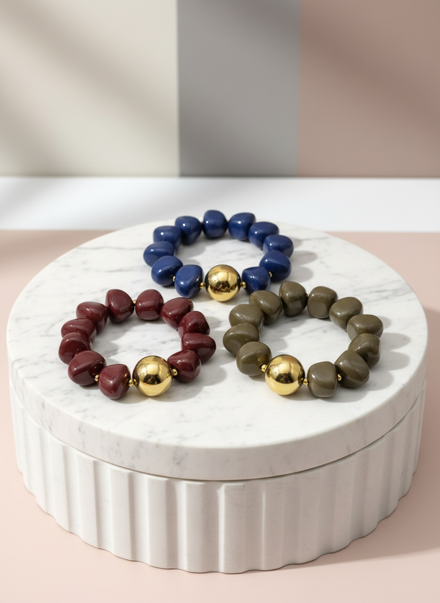 Stylisches Modeschmuck Armband in 3 verschiedenen Farben