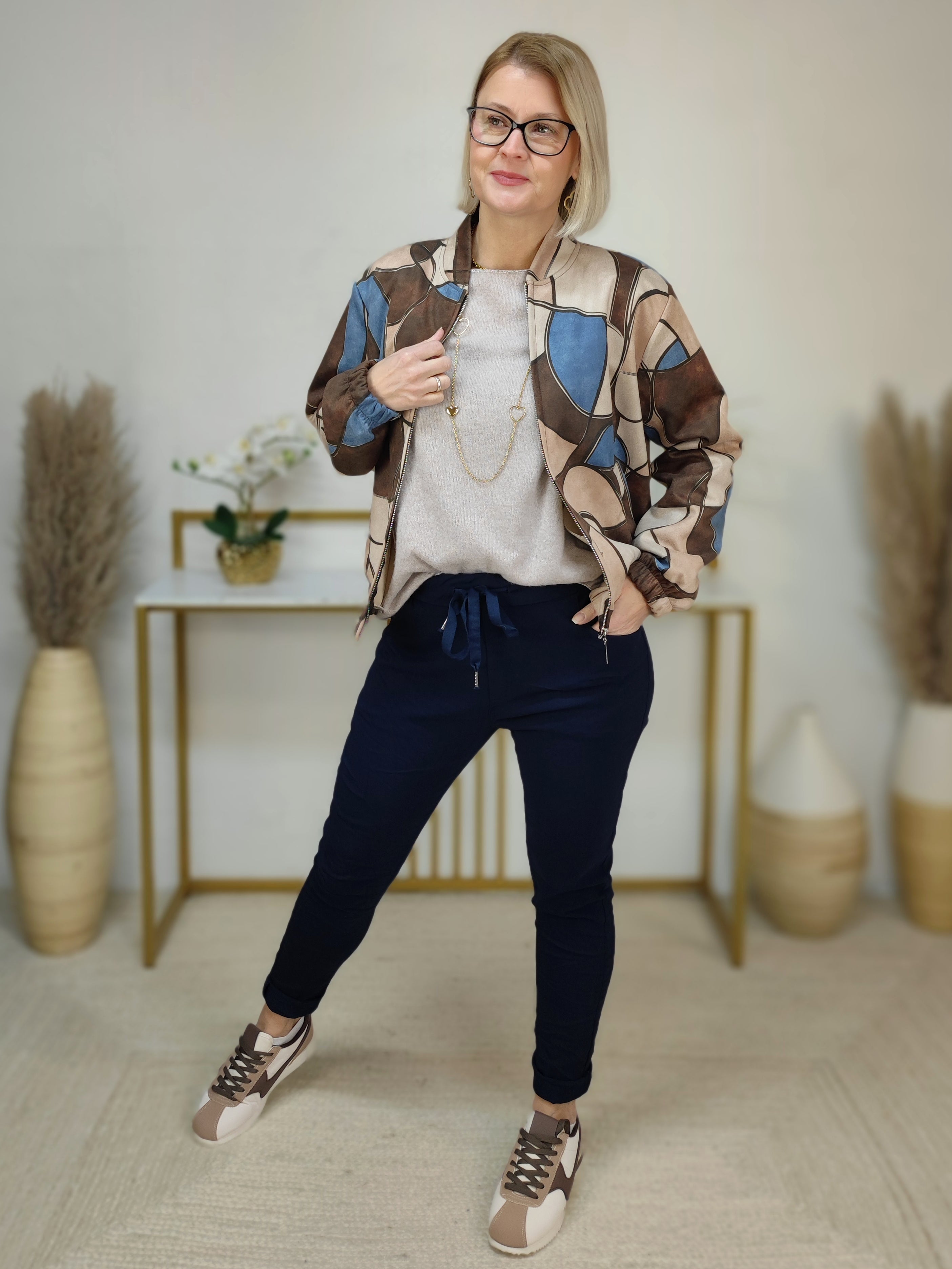 Leichter Pullover "Cornelia" mud (36-42)