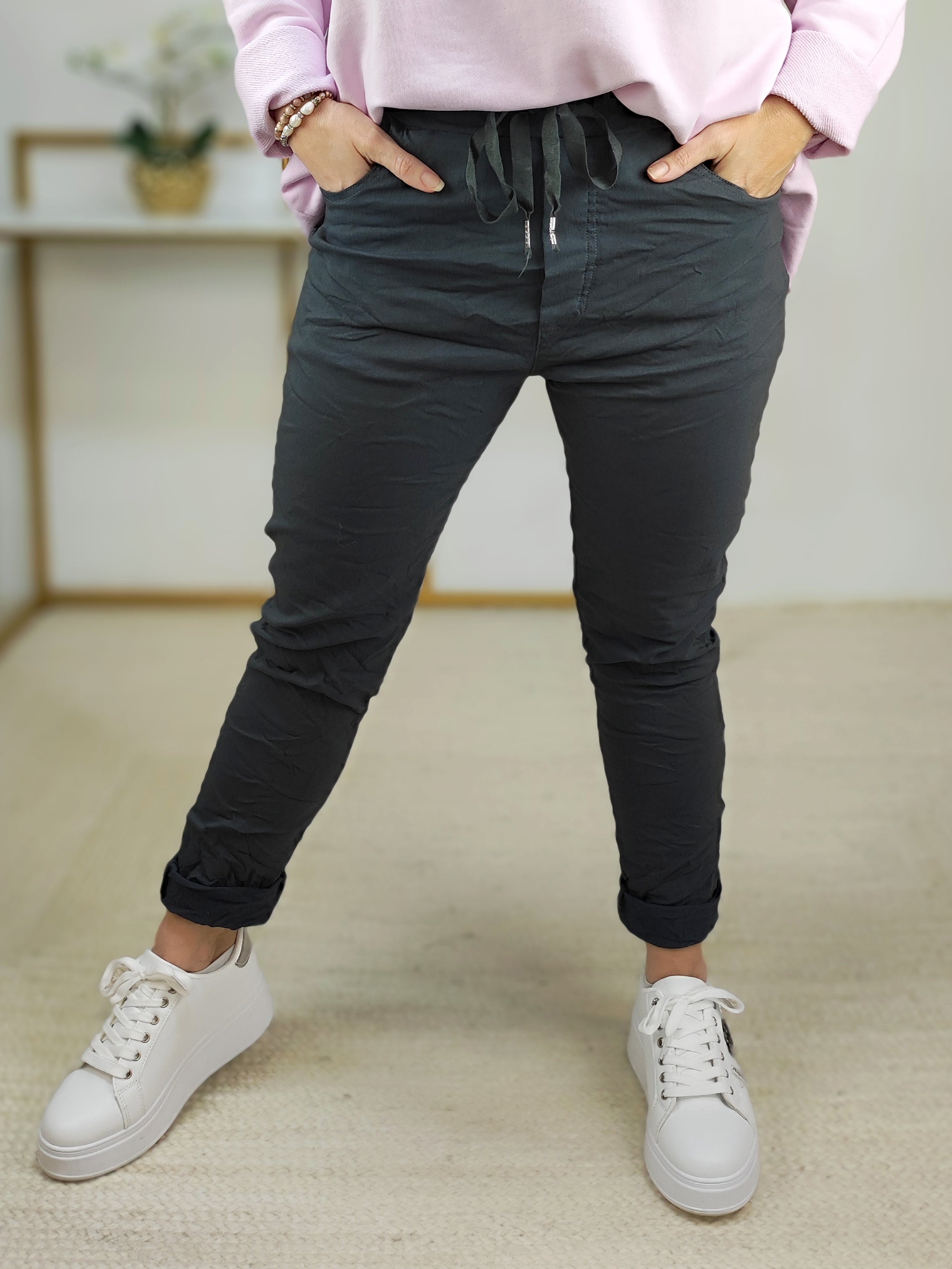 Stretchhose/Joggpant anthrazit (36-42/44)