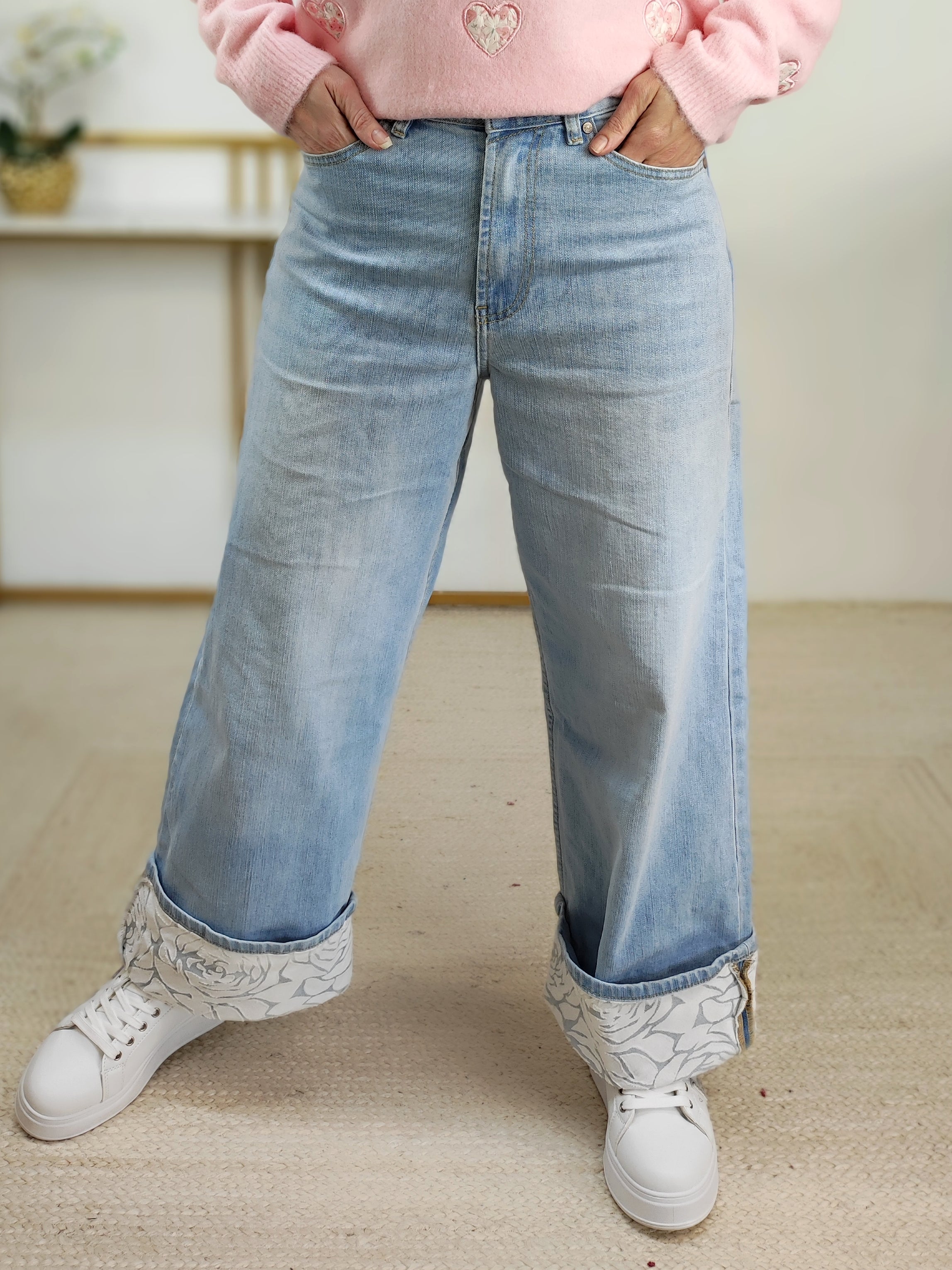 Helle Jeans "Rose" im Marlene Style (38/40/42)