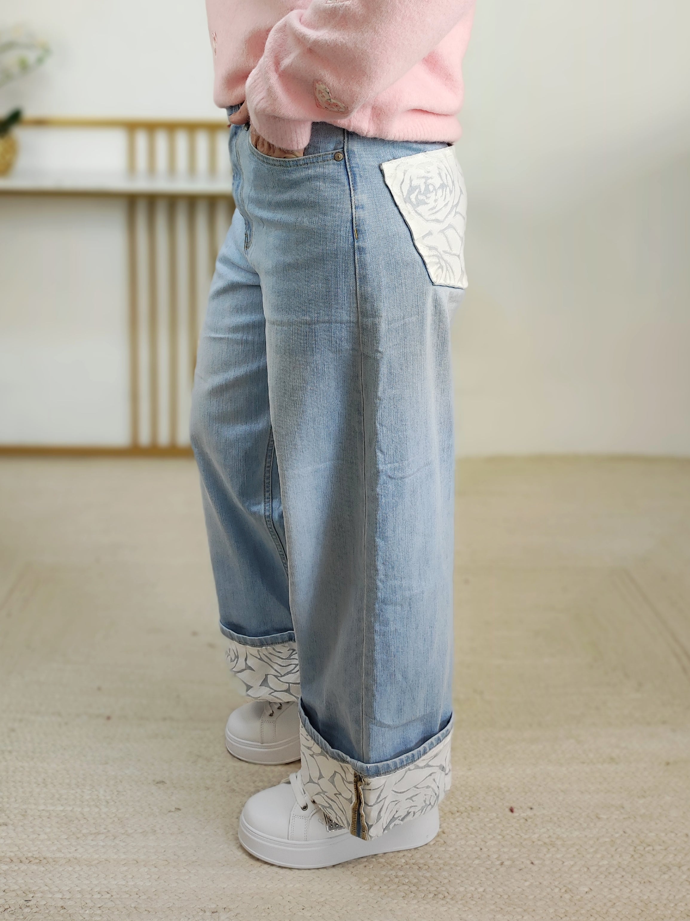 Helle Jeans "Rose" im Marlene Style (38/40/42)