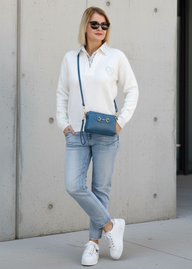 Kleine Tasche/ Umhängetasche jeansblau