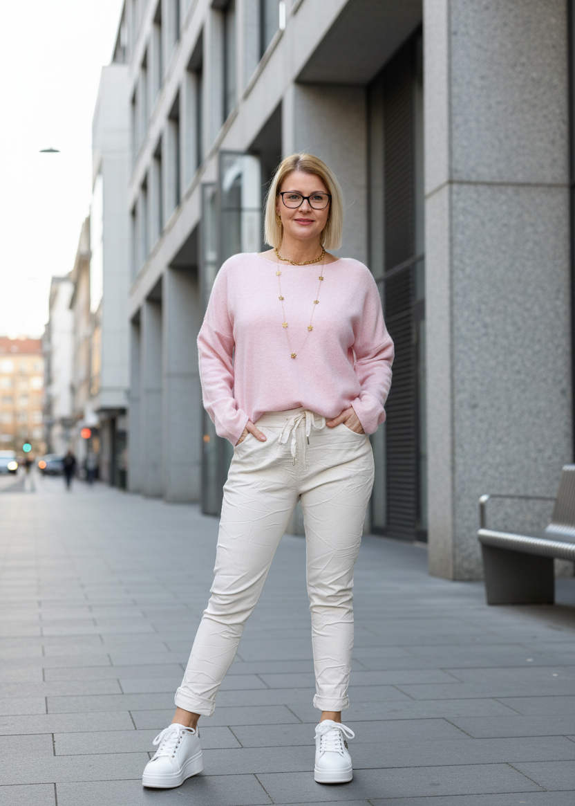 Leichter Pullover "Cornelia" altrosa (36-42)
