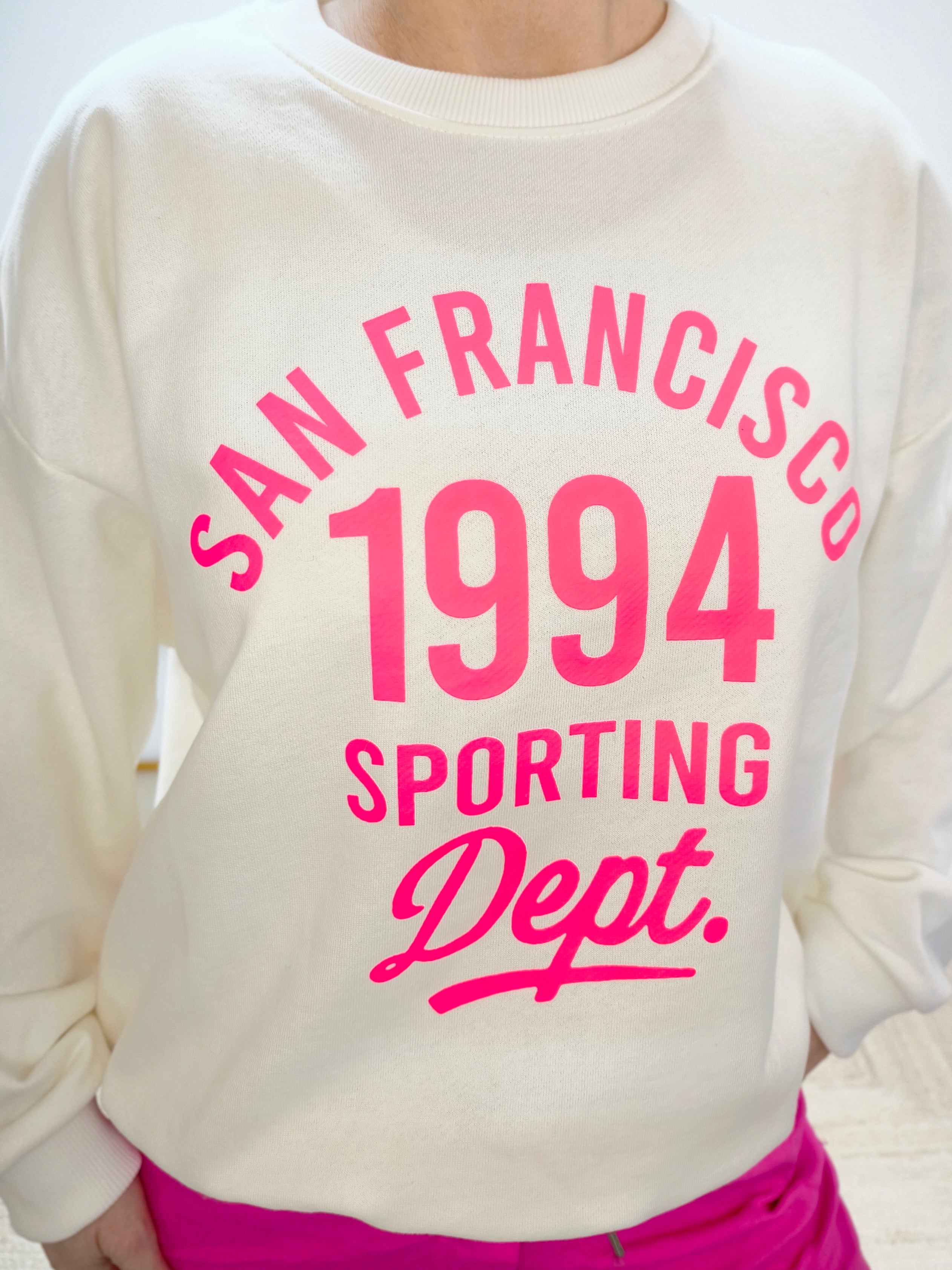 Sweatshirt "San Francisco" weiss (38-42)