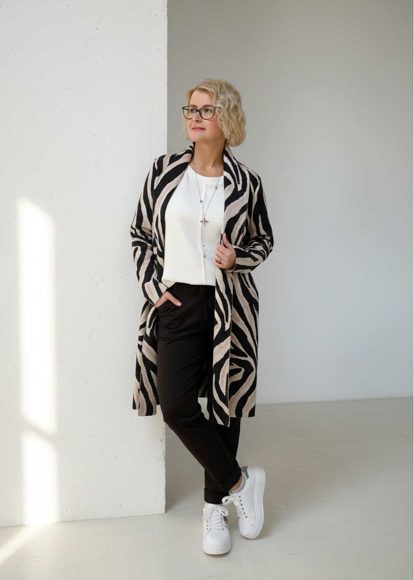 Leichter Mantel "Zebra" (38-42)