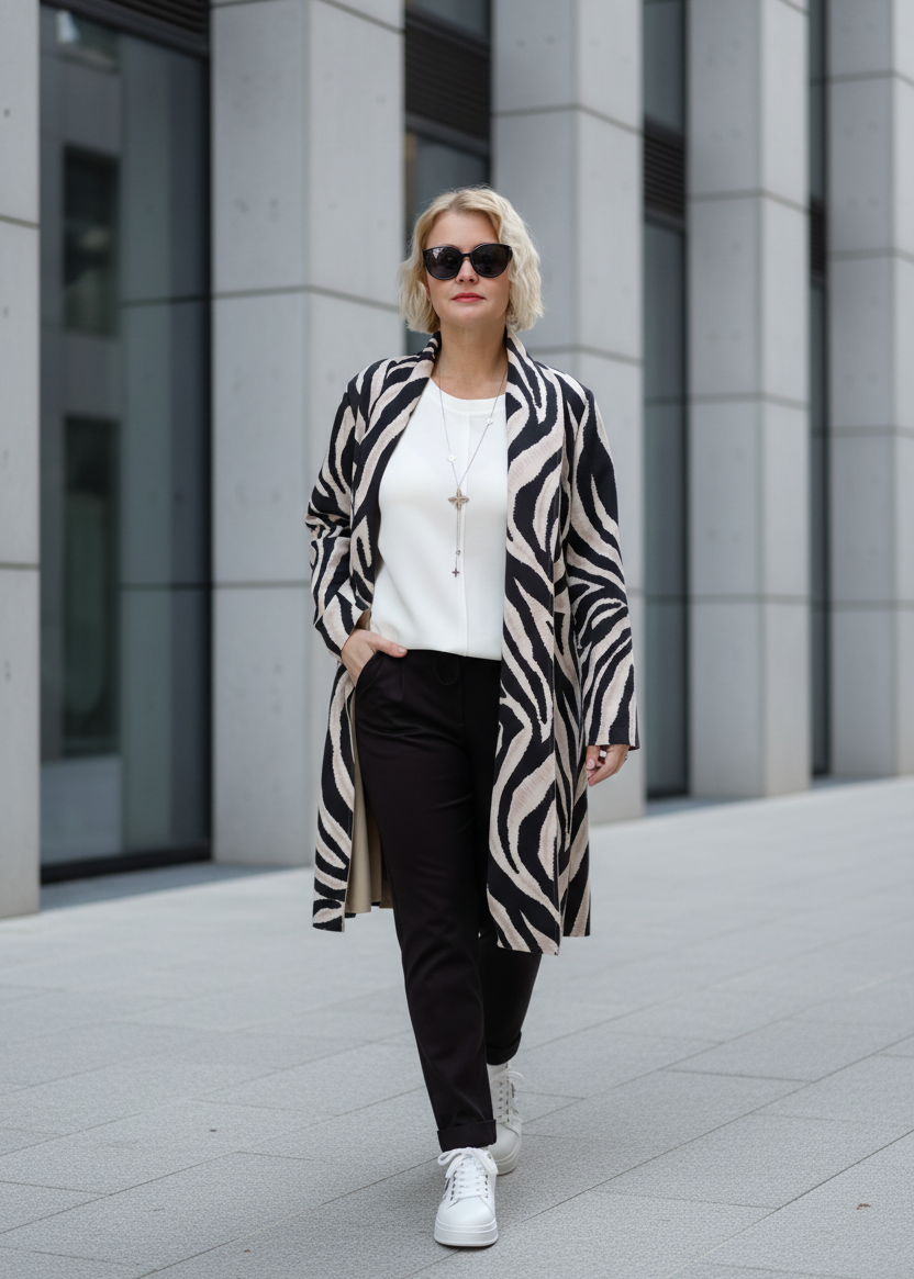 Leichter Mantel "Zebra" (38-42)