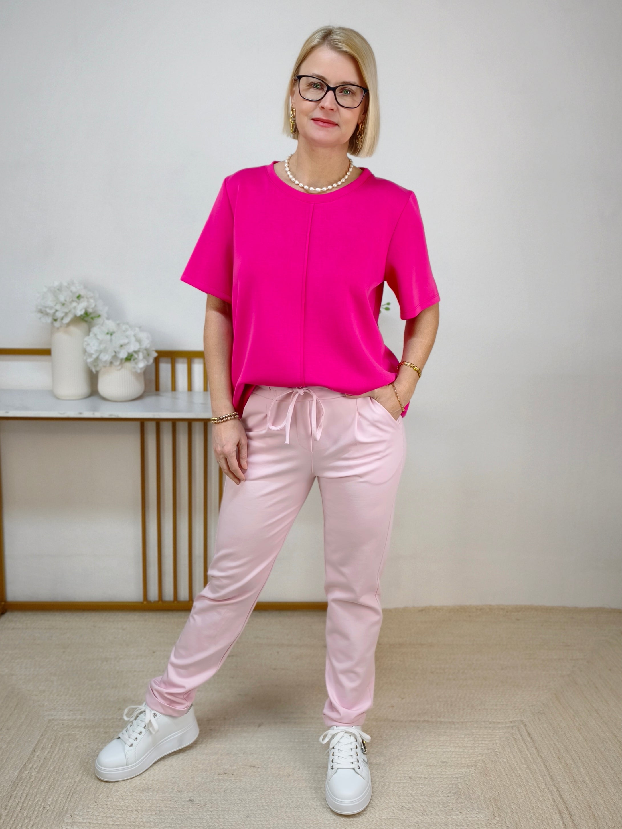 Shirt "Ines" uni pink (36-42)
