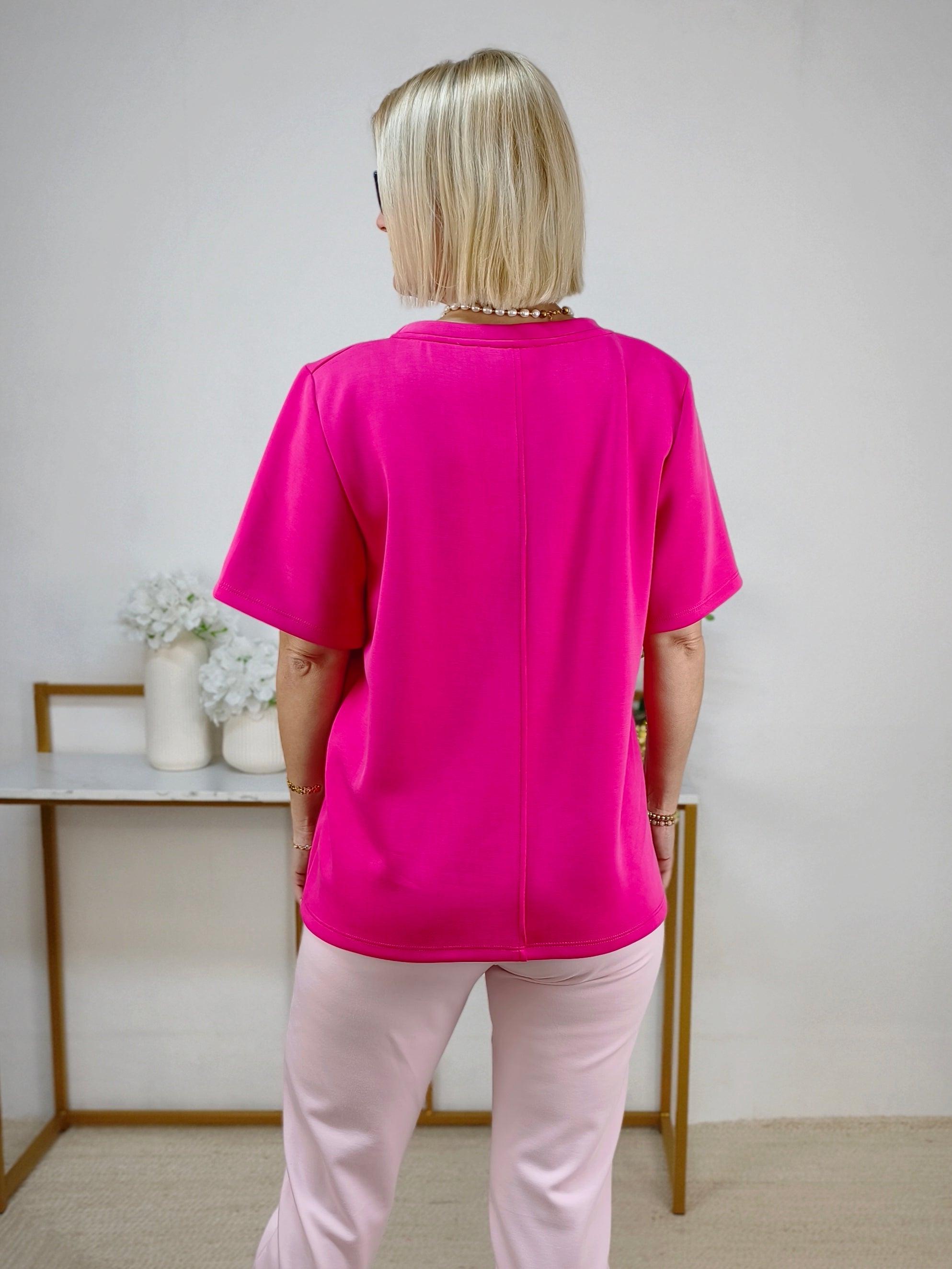 Shirt "Ines" uni pink (36-42)