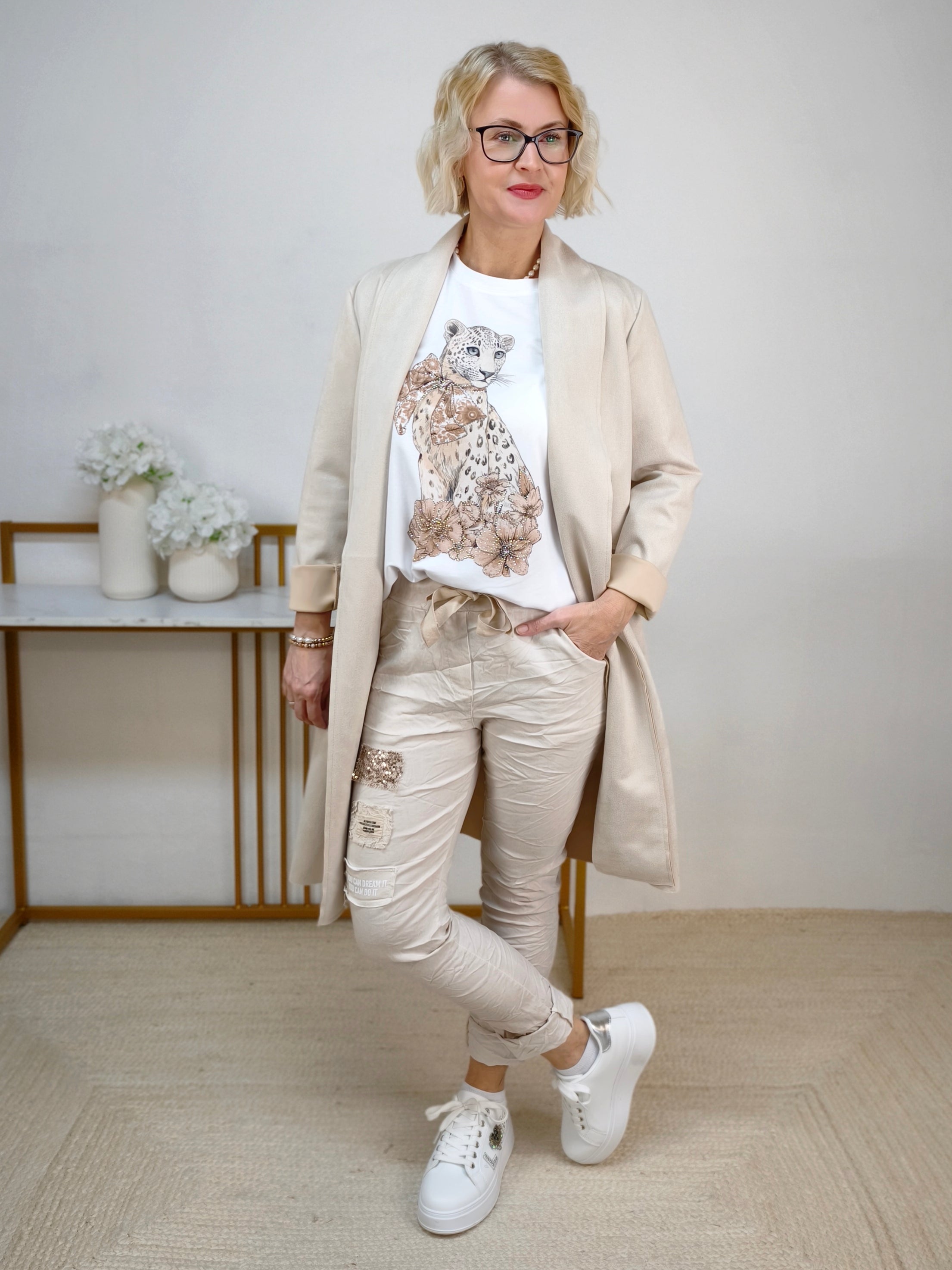 Leichter Mantel beige (36-42)