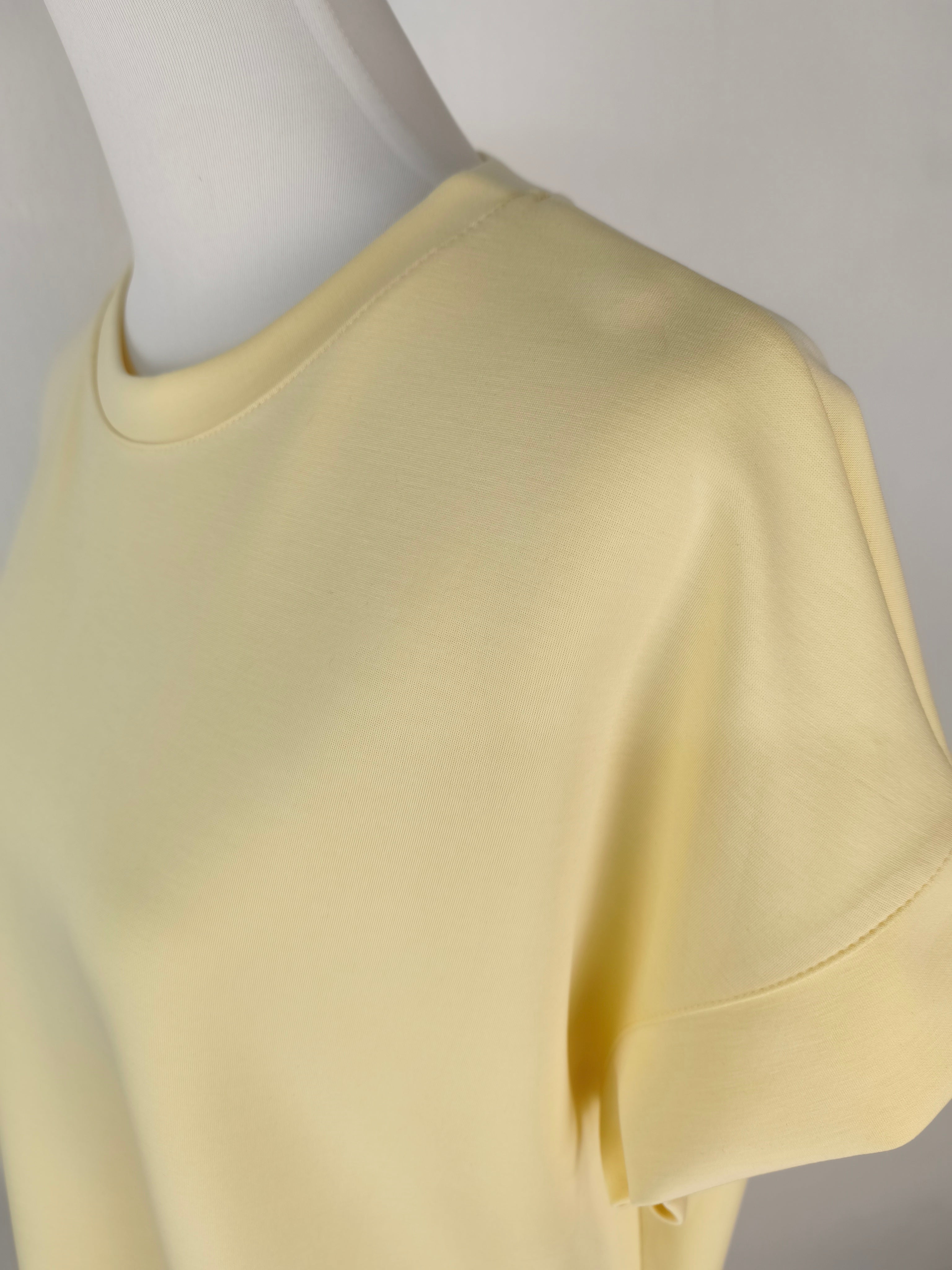 Damen Shirt "Ina" unifarben in buttergelb (38-44)