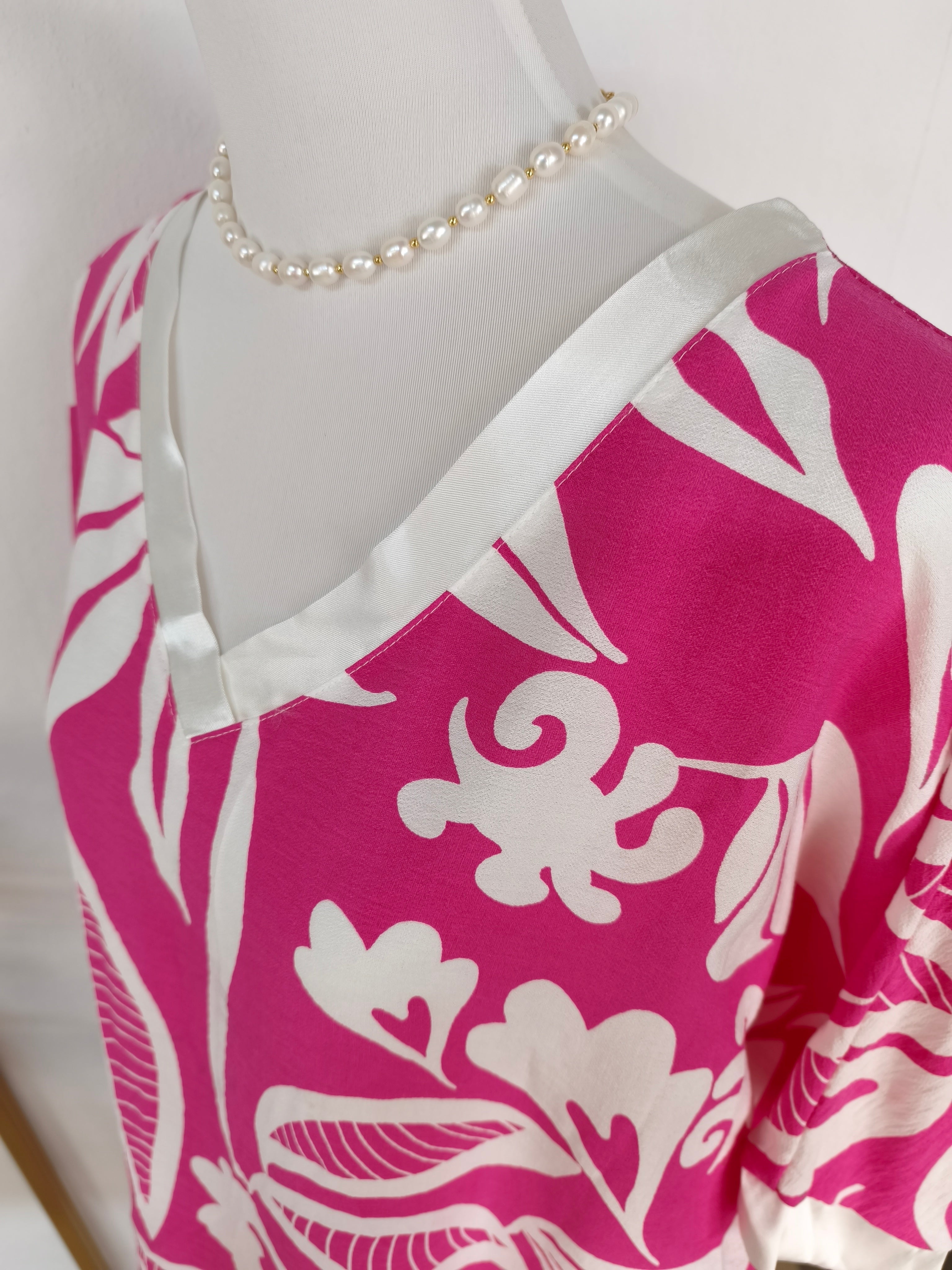 Zweiteiler Set "Bali" - Palazzohose & Shirt pink (44-46)