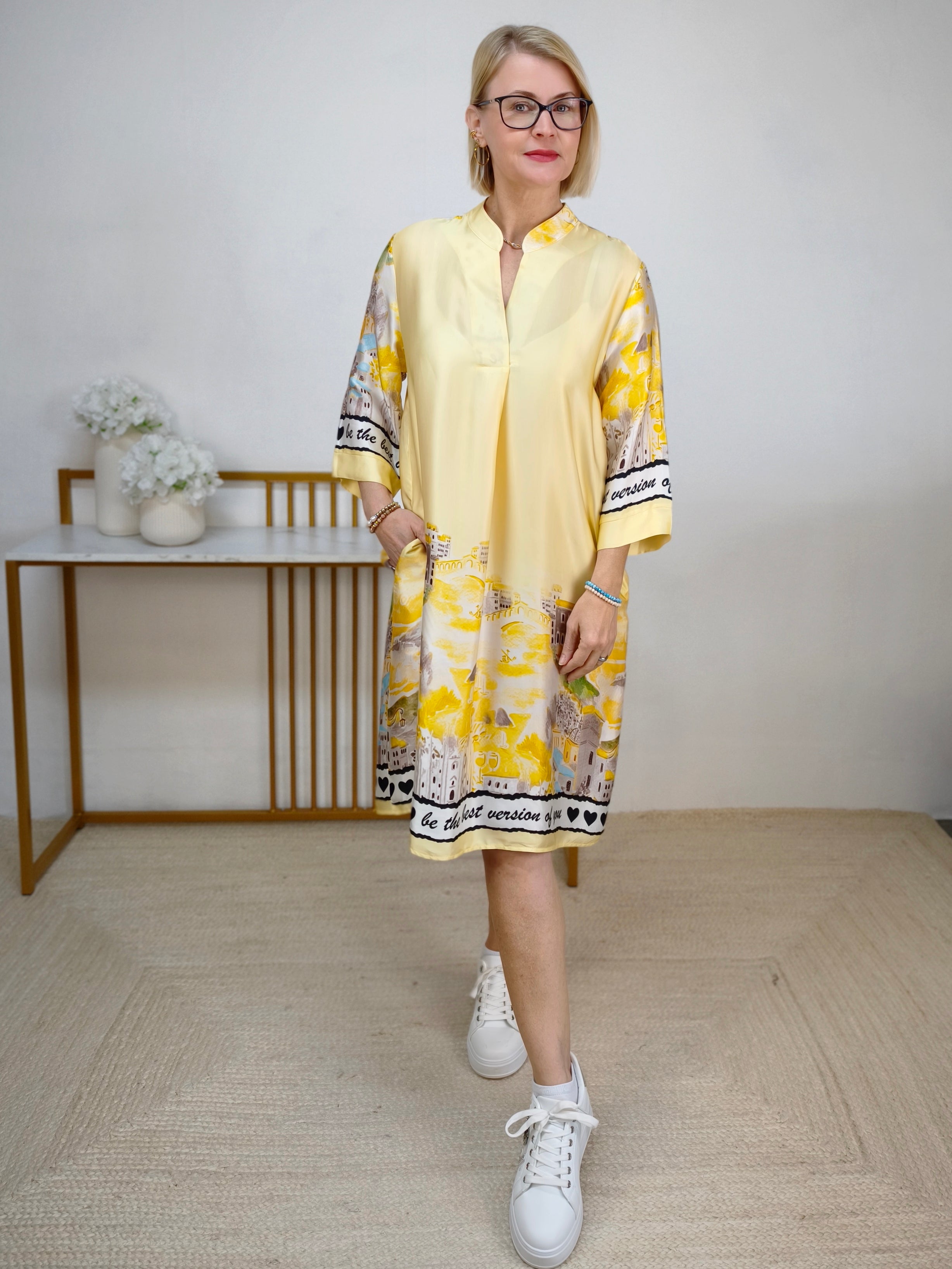Kleid "Malta" gelb (38-42)