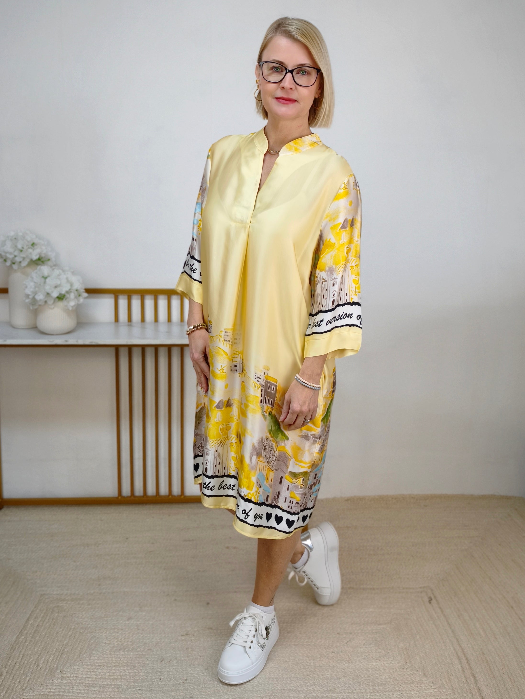 Kleid "Malta" gelb (38-42)