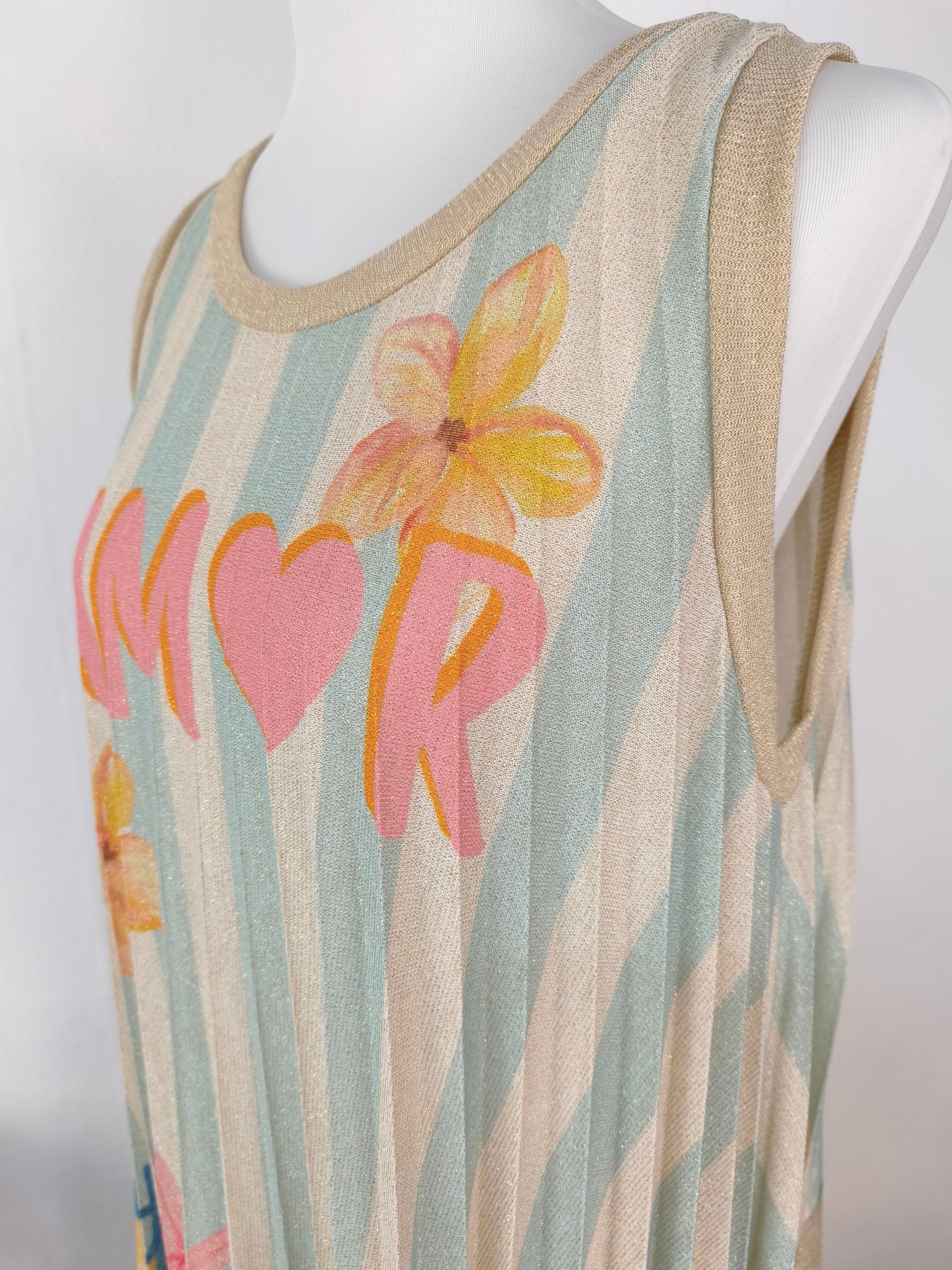 Gemustertes Faltenkleid "Amor" (40-46)