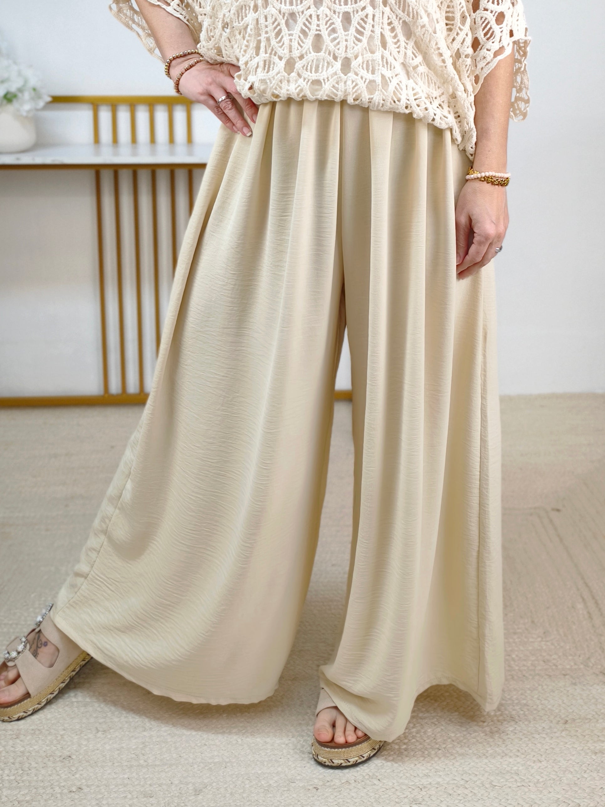 Palazzo Hose beige (40-44/46)