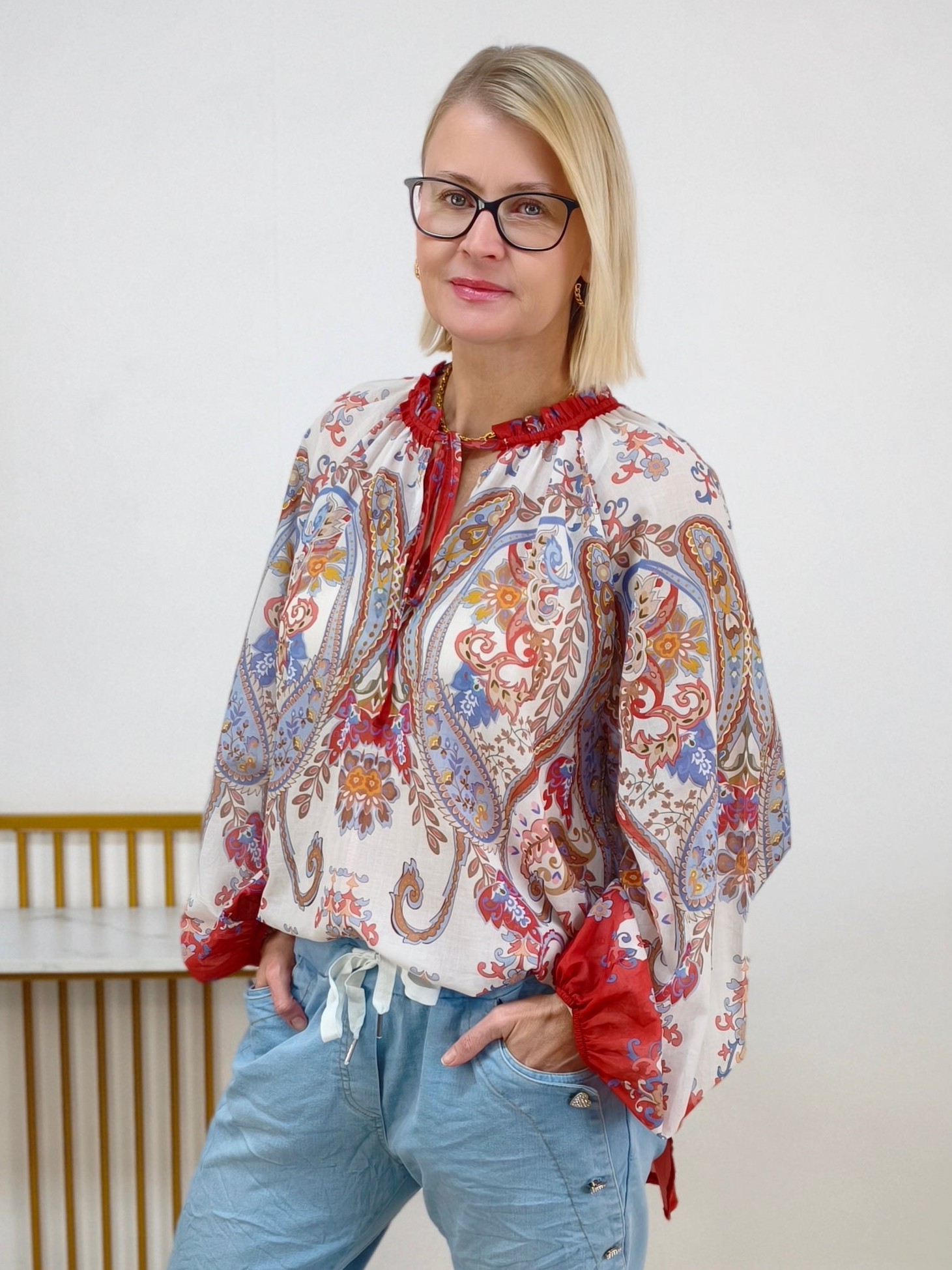 Gemusterte Tunika (42-44/46)