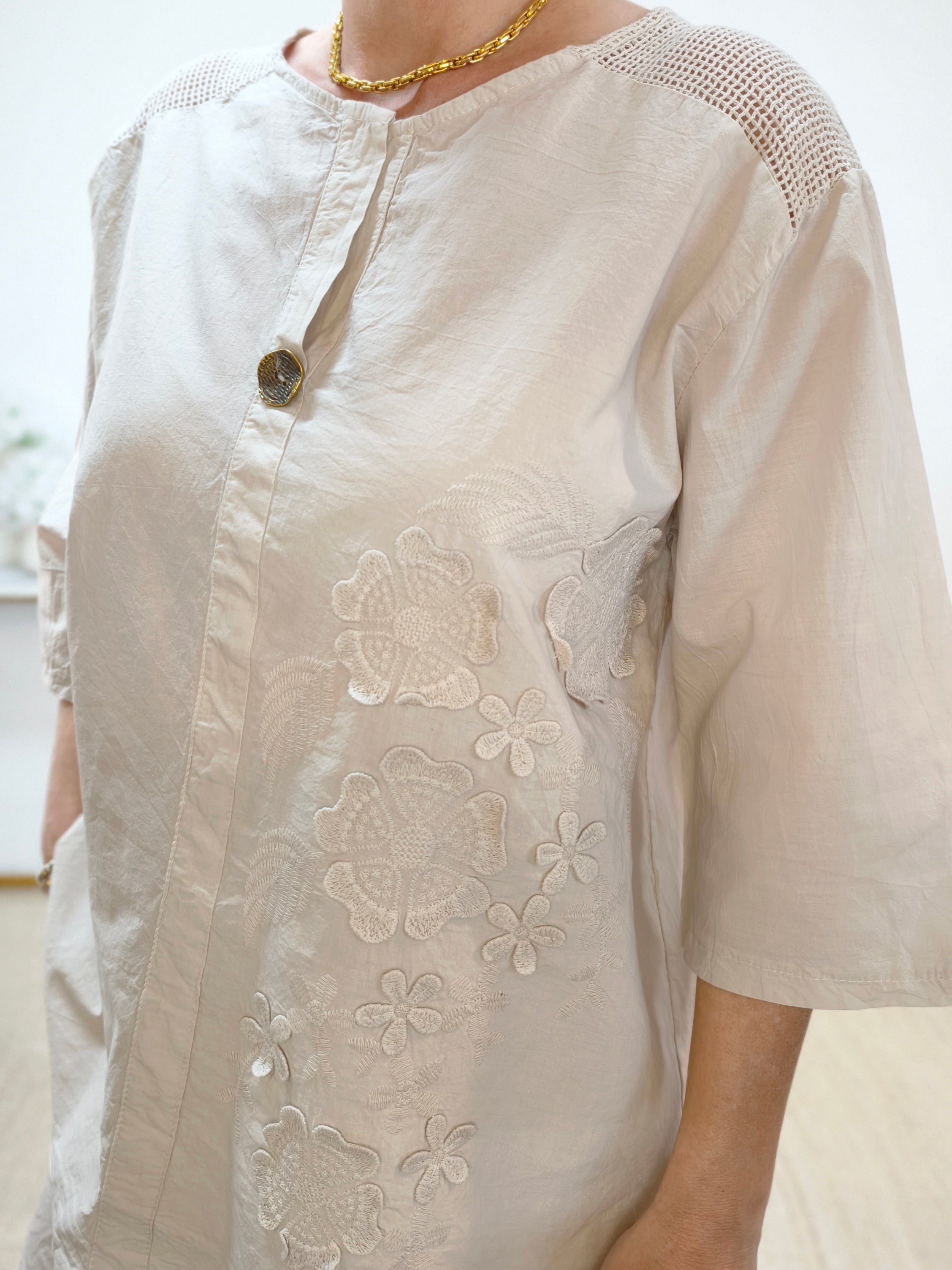 Blusen - Shirt "Mona" beige (38-42)