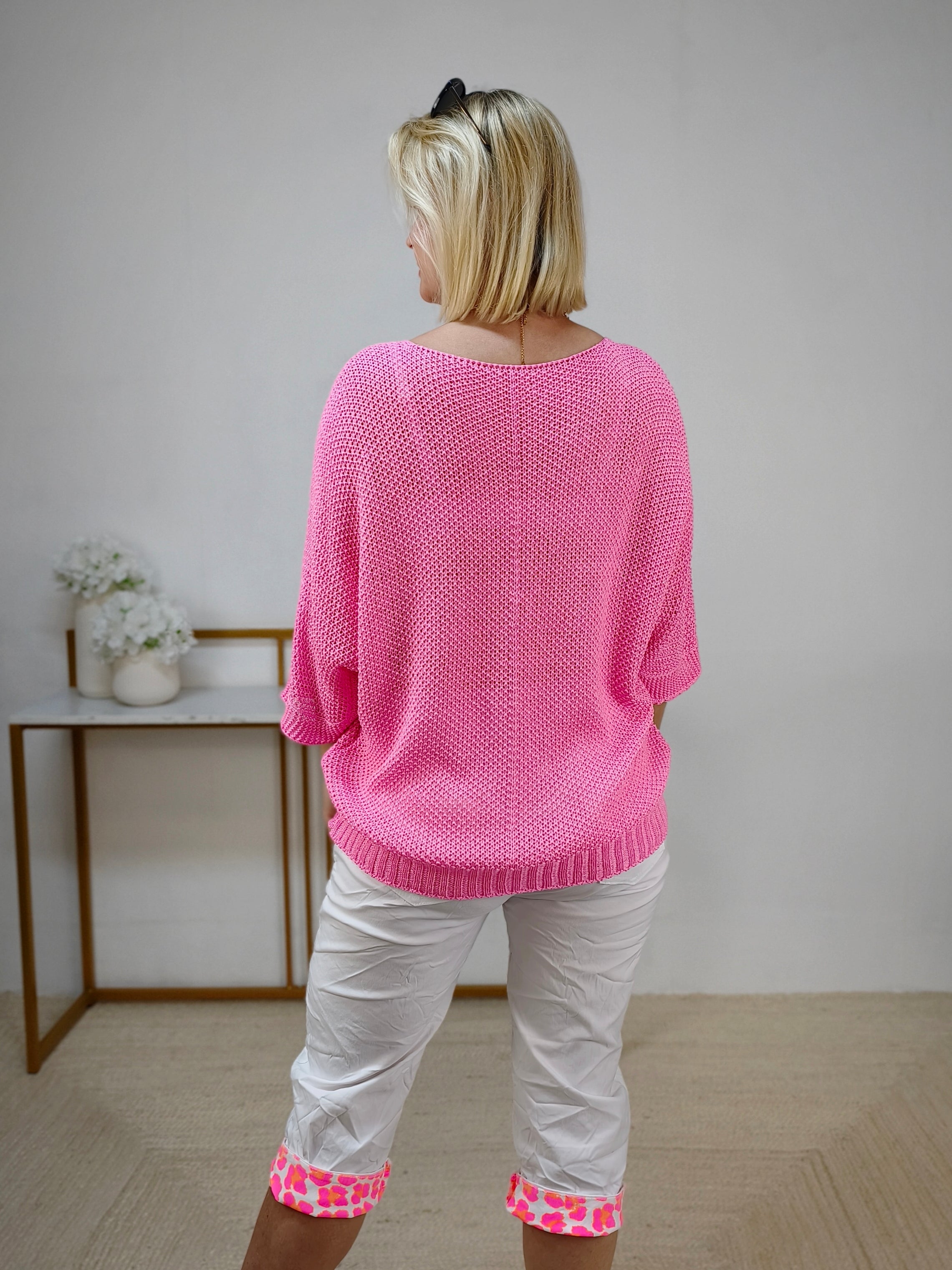 Leichter Häkelpullover candy (38-42/44)