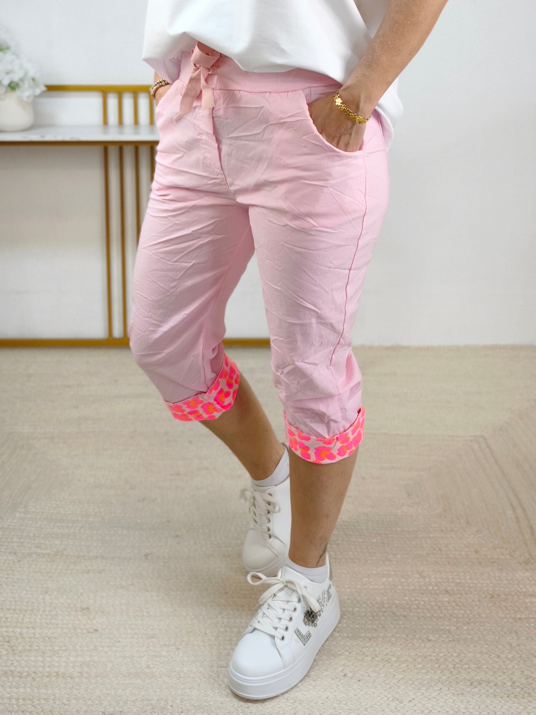 Capri - Stretchhose/Joggpant rosa (38-42)