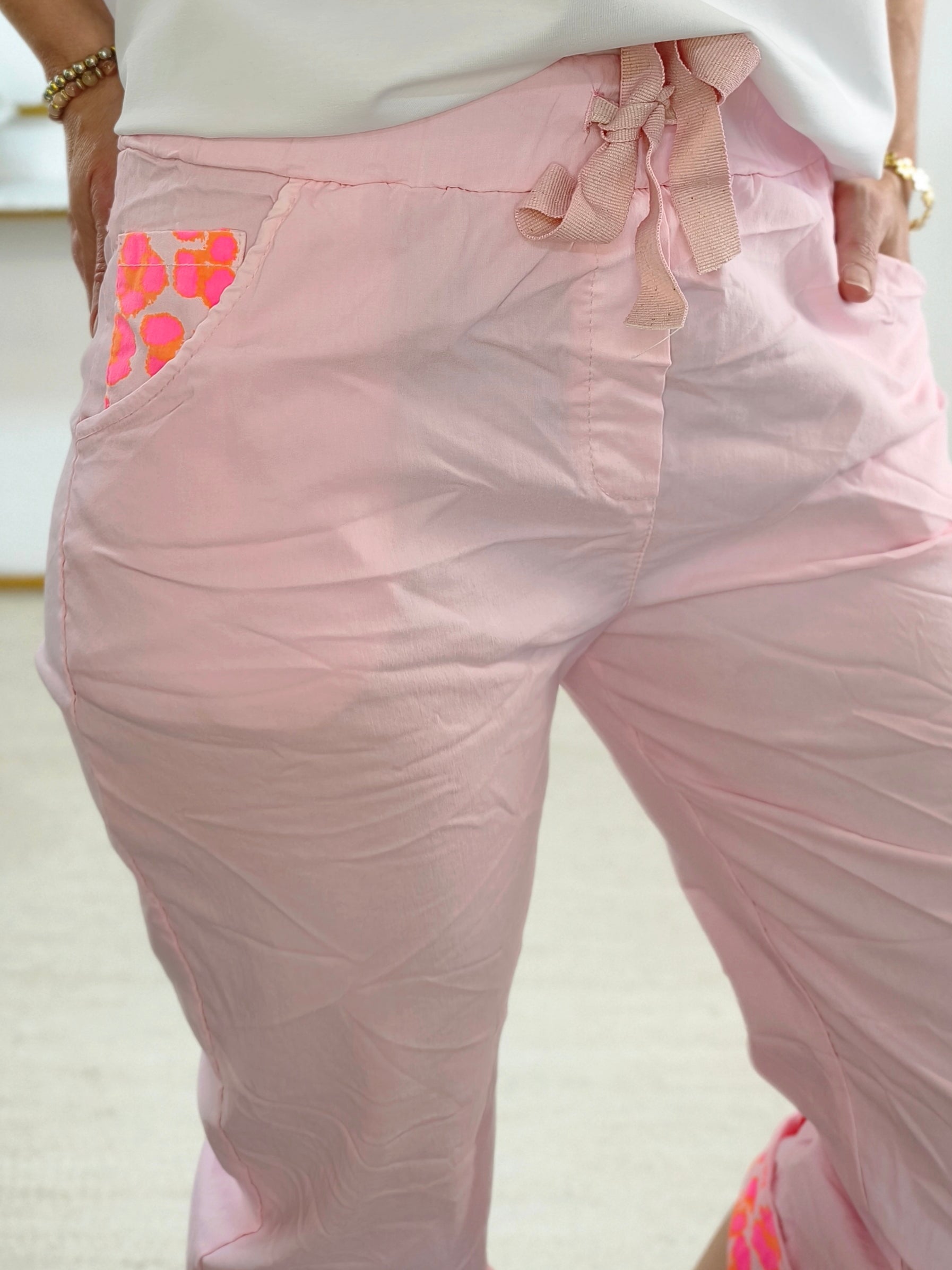 Capri - Stretchhose/Joggpant rosa (38-42)