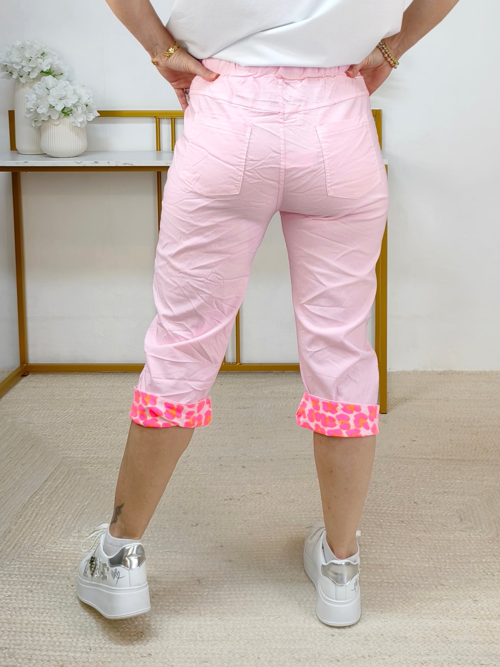 Capri - Stretchhose/Joggpant rosa (38-42)