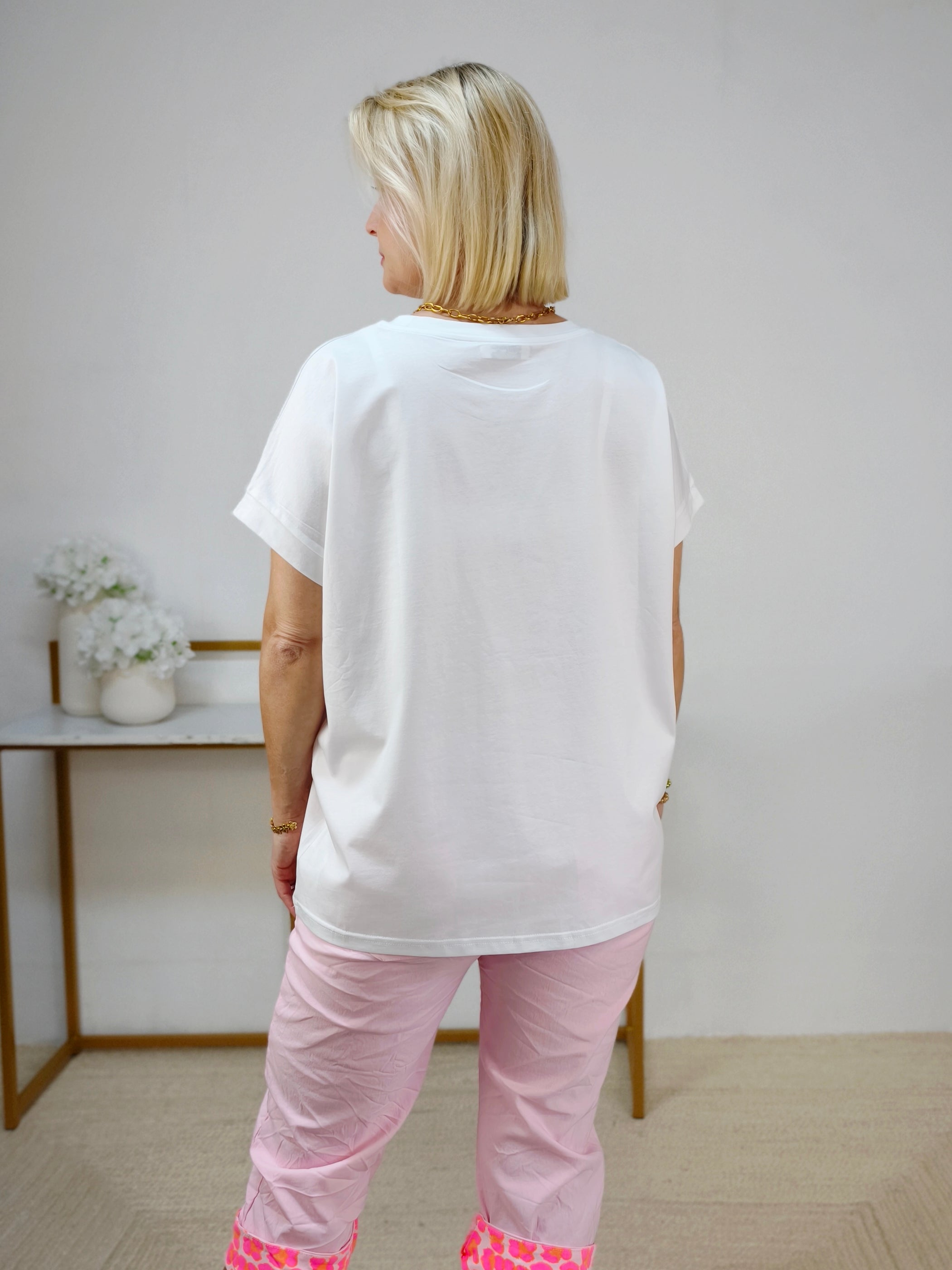 T-Shirt "Malibu" in weiss (40-44)