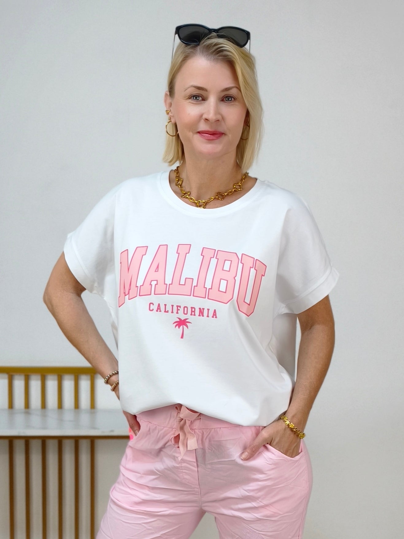 T-Shirt "Malibu" in weiss (40-44)