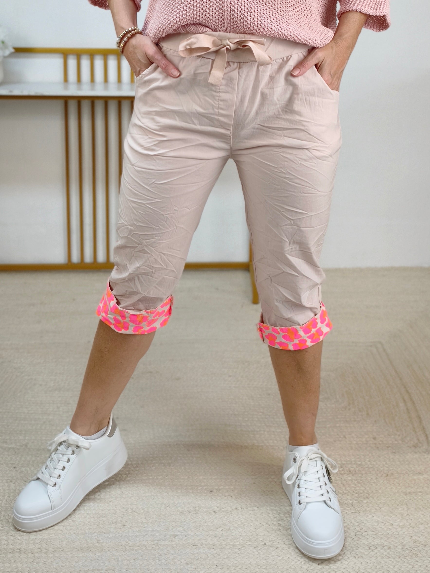 Capri - Stretchhose/Joggpant helles altrosa (38-42)
