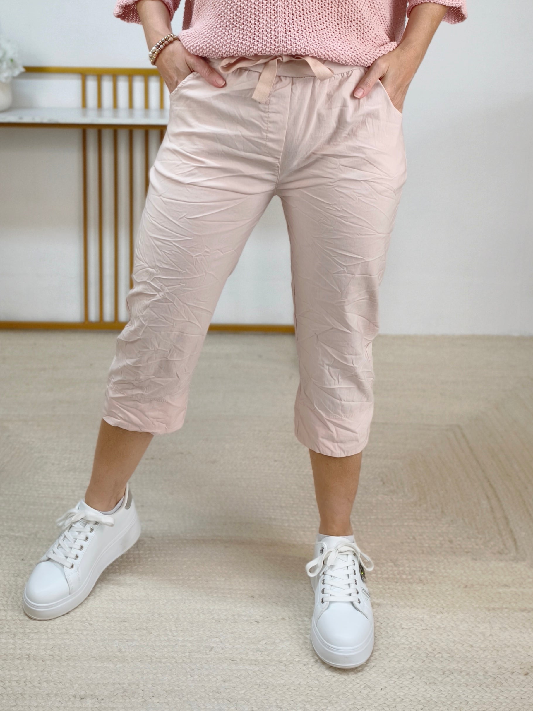 Capri - Stretchhose/Joggpant helles altrosa (38-42)