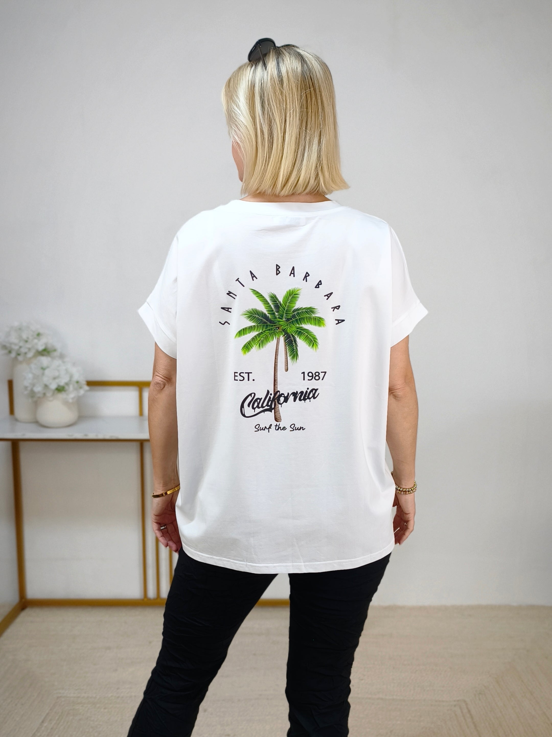 T-Shirt "Santa Barbara" in weiss (40-44)