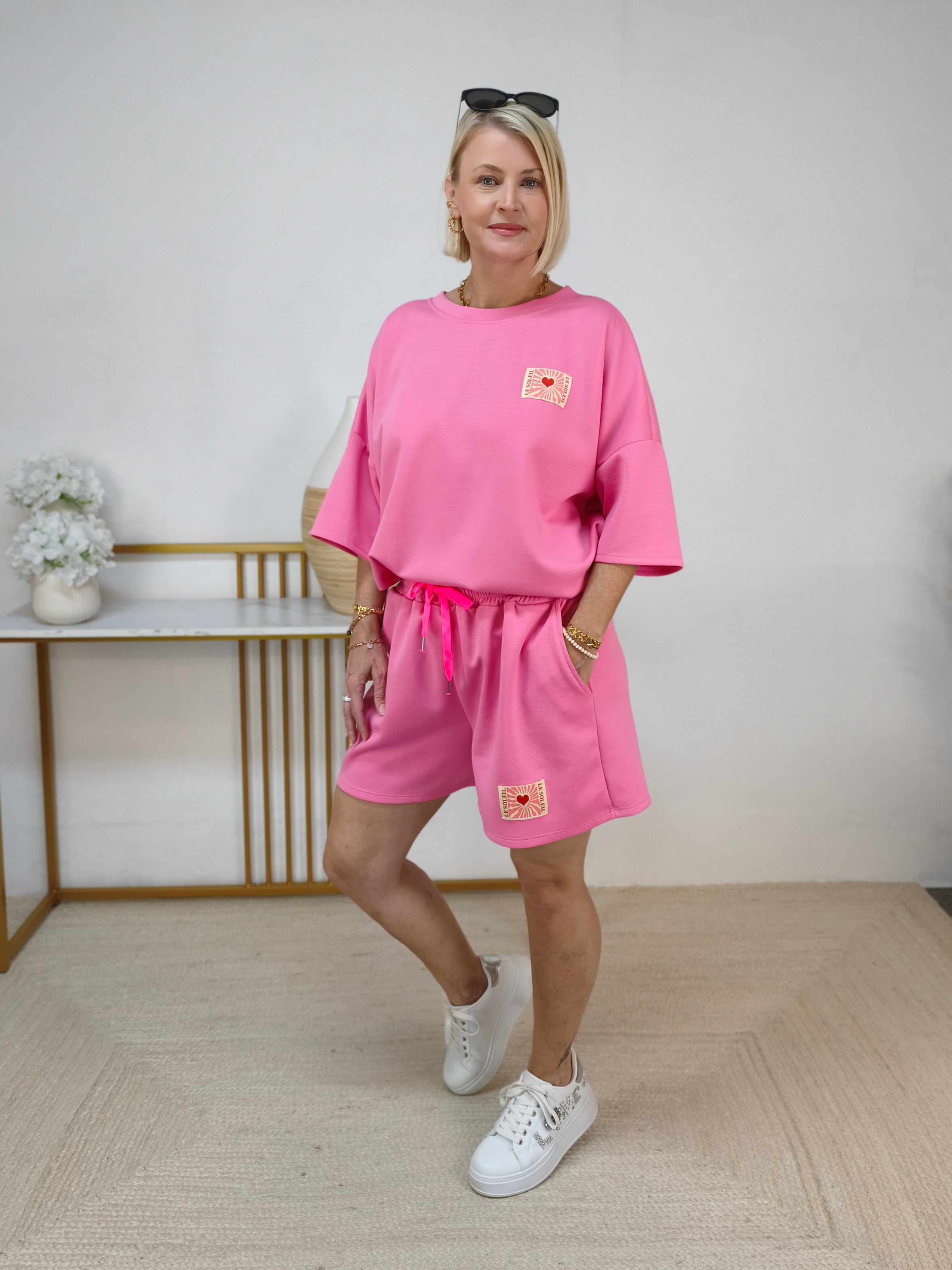 Sweater Shorts „Le Soleil“ strawberry (38-44)