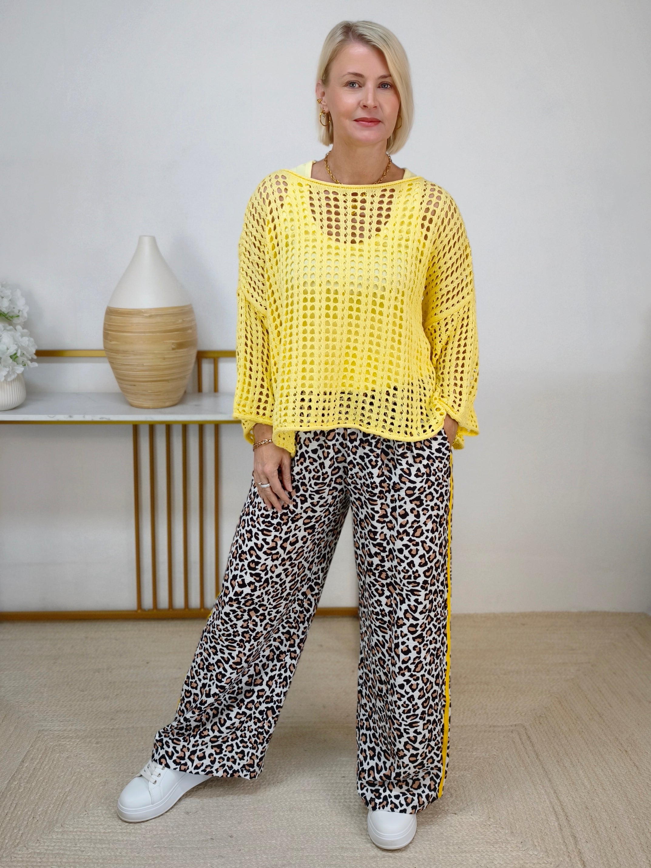 Outfit-Set Gelb/Leo (36-42)