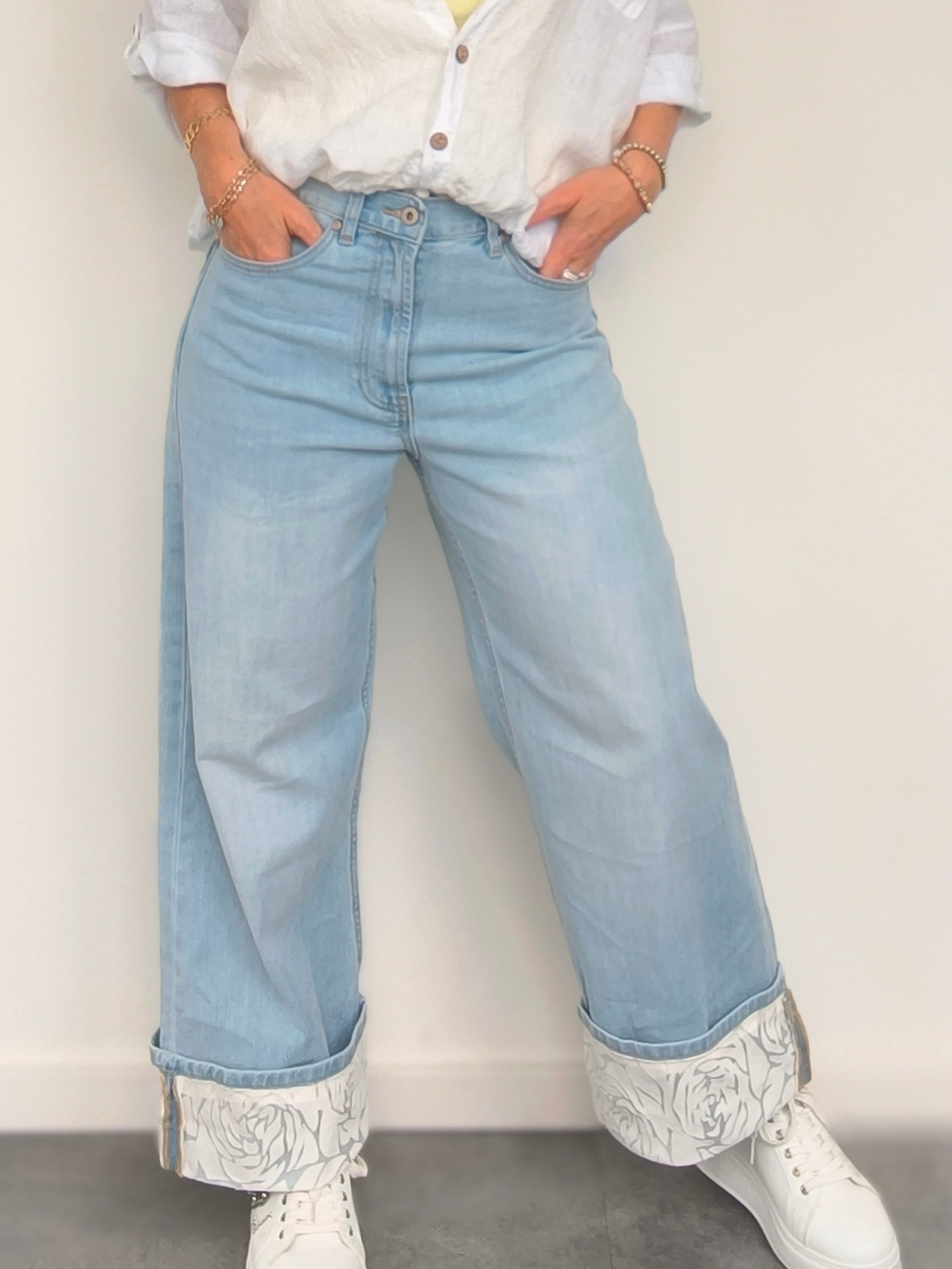 Helle Jeans "Rose" im Marlene Style (38/40/42)