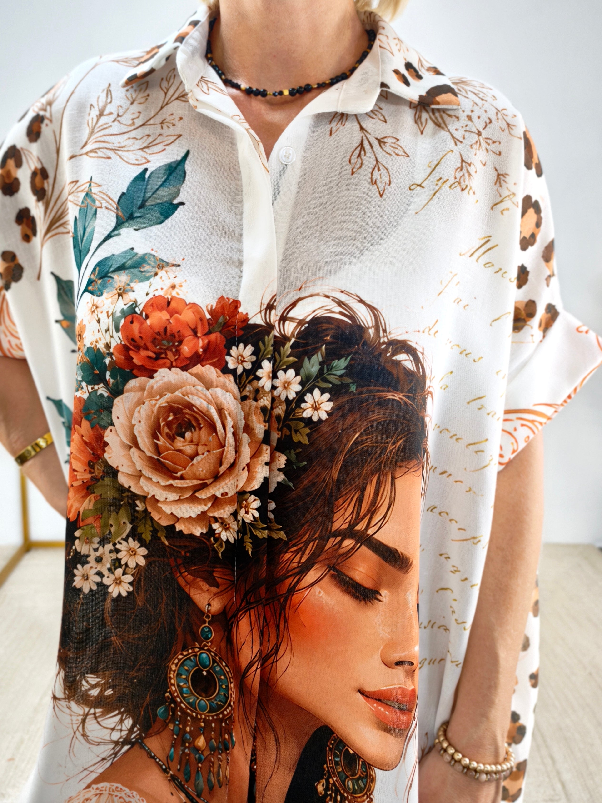 Boho Hemdkleid "Wild Soul" mit aufwendigem Print mehrfarbig (38/40-46/48)