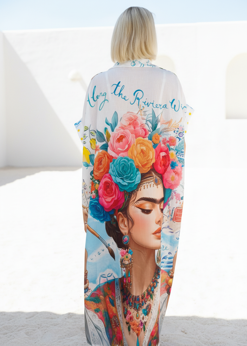 Boho Hemdkleid "Riviera" mit aufwendigem Print mehrfarbig (38/40-46/48)