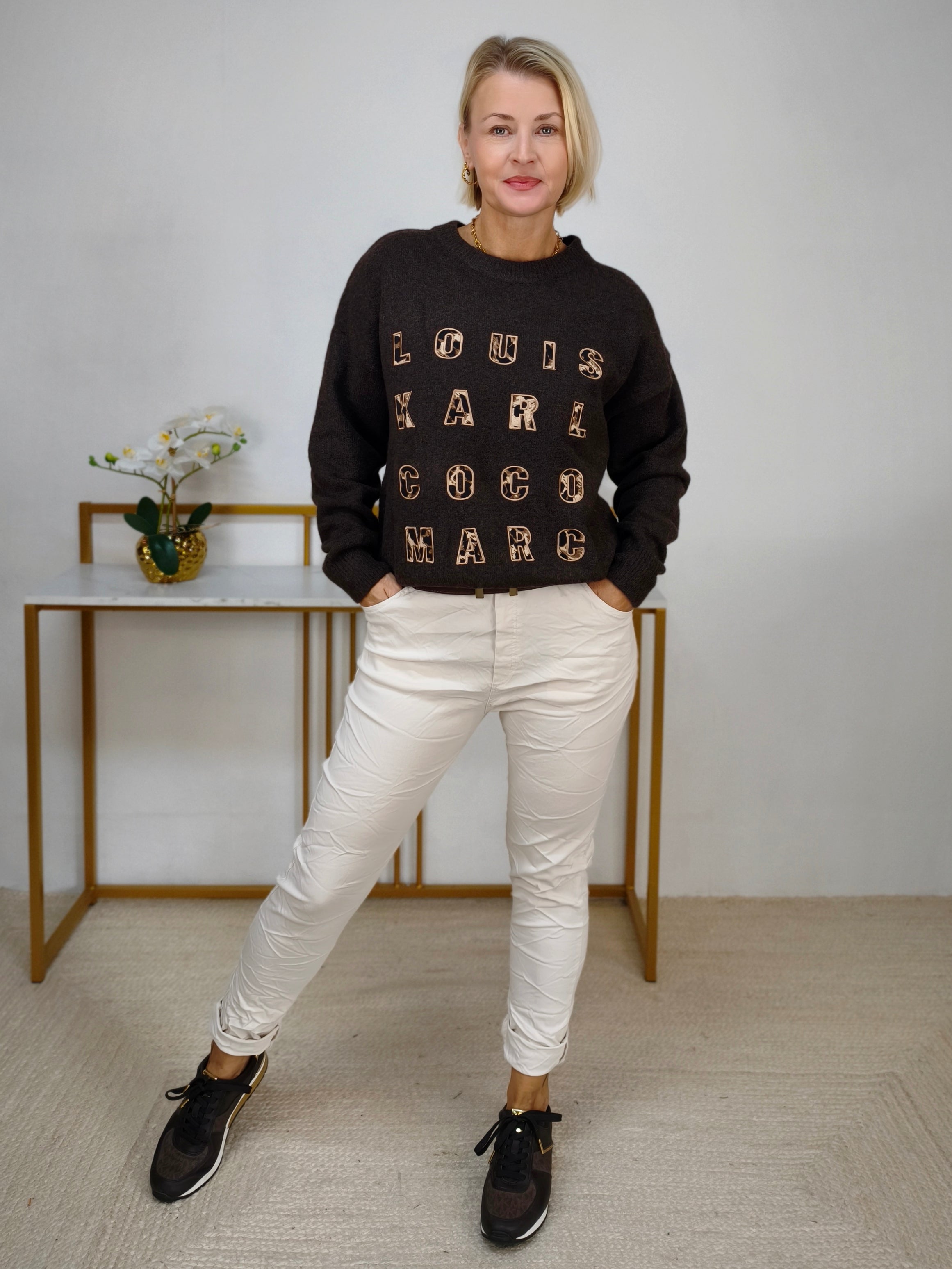 Strickpullover "Coco" Dunkelbraun (36-40/42)