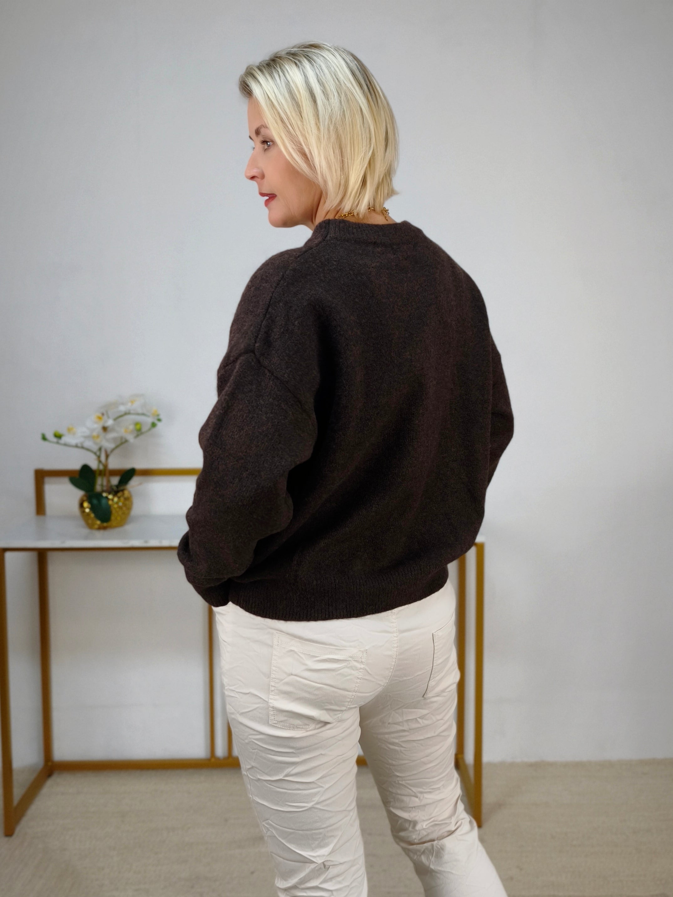 Strickpullover "Coco" Dunkelbraun (36-40/42)