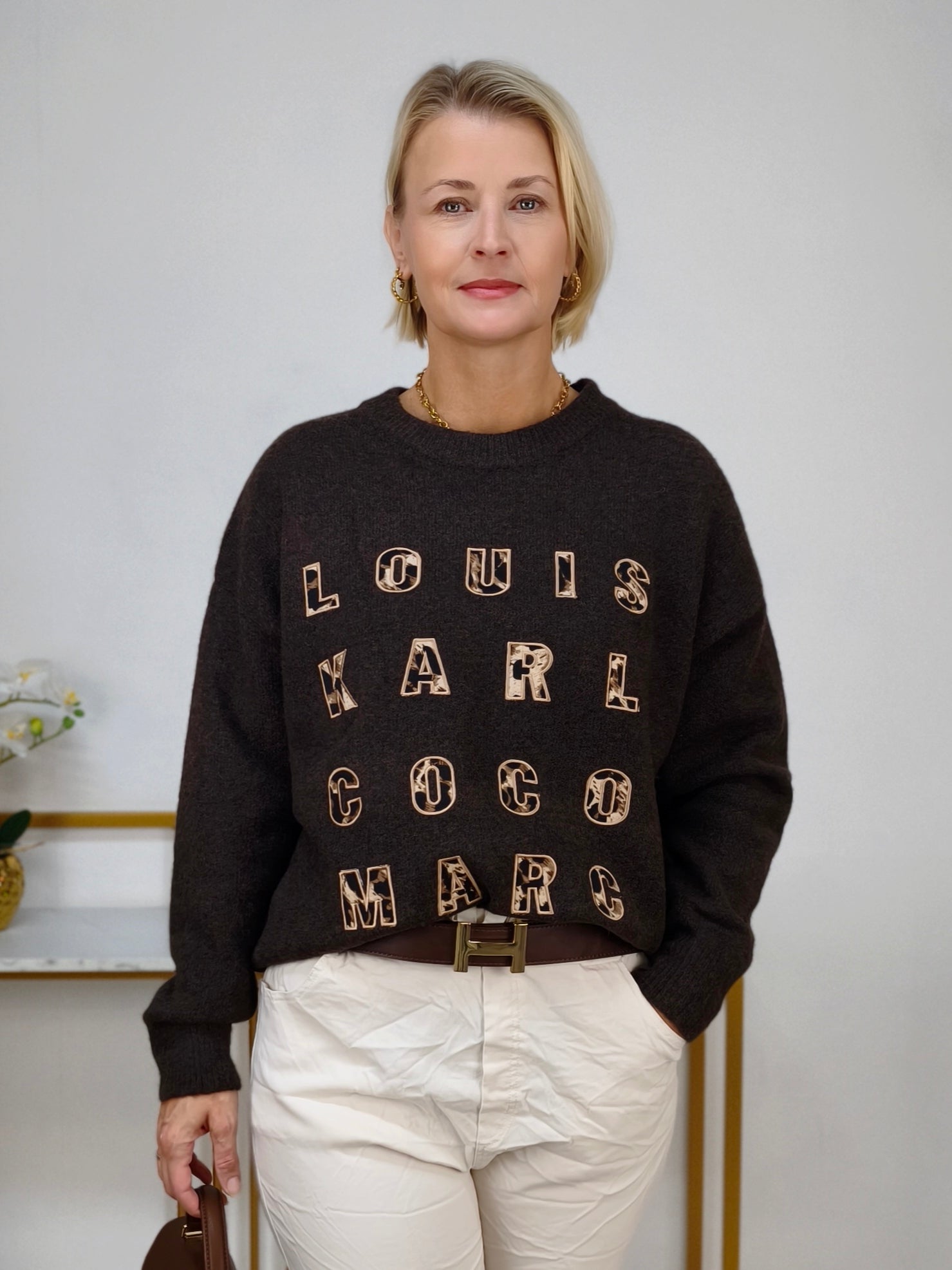 Strickpullover "Coco" Dunkelbraun (36-40/42)