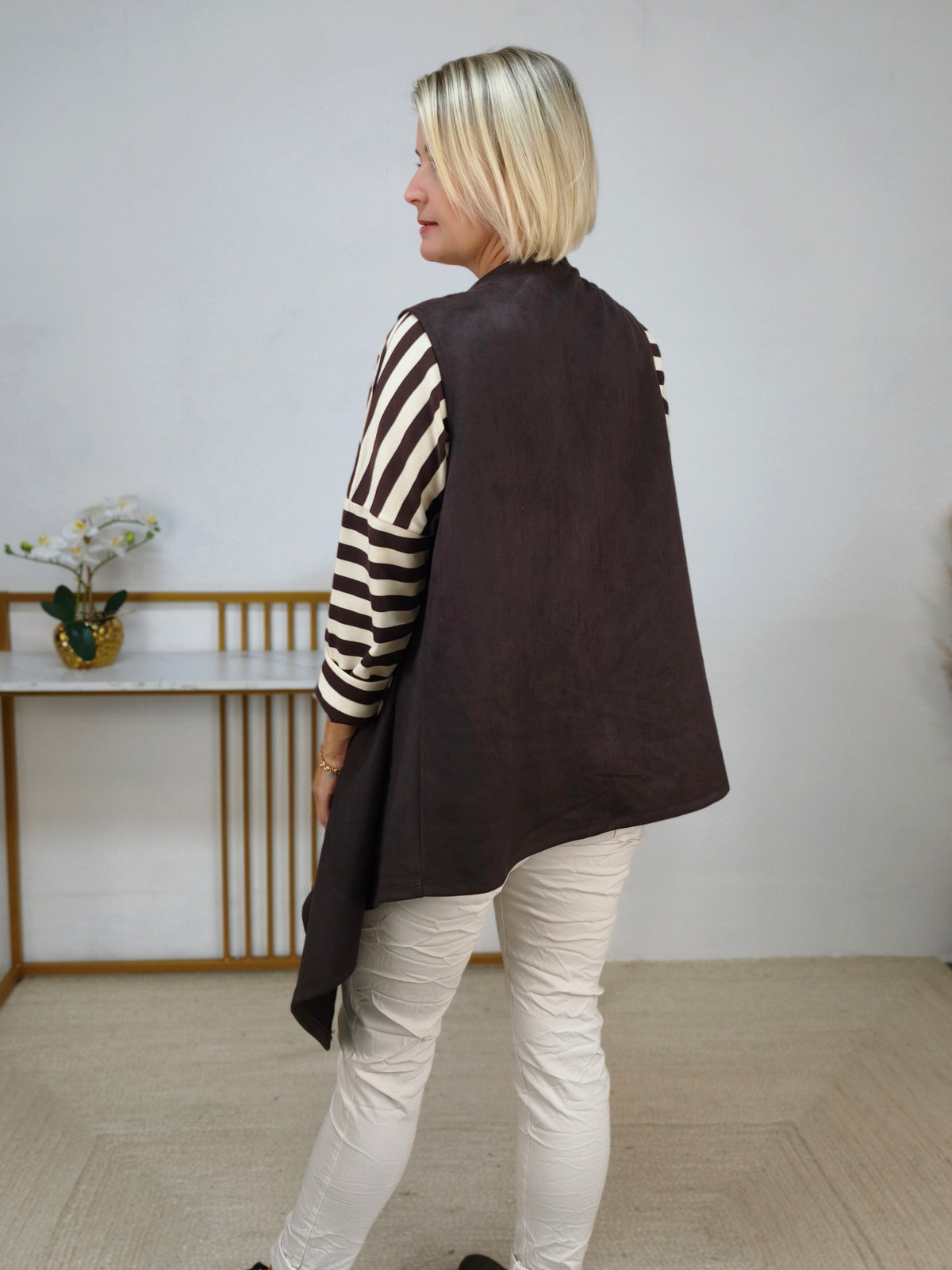 Weste "Anni" in coffee (38-44)