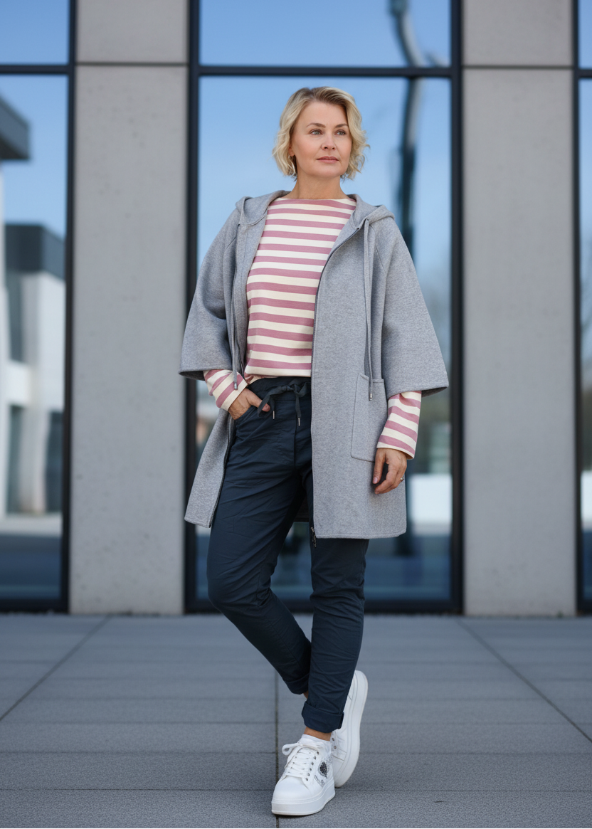 Basic Cardigan Hellgrau (42-46)