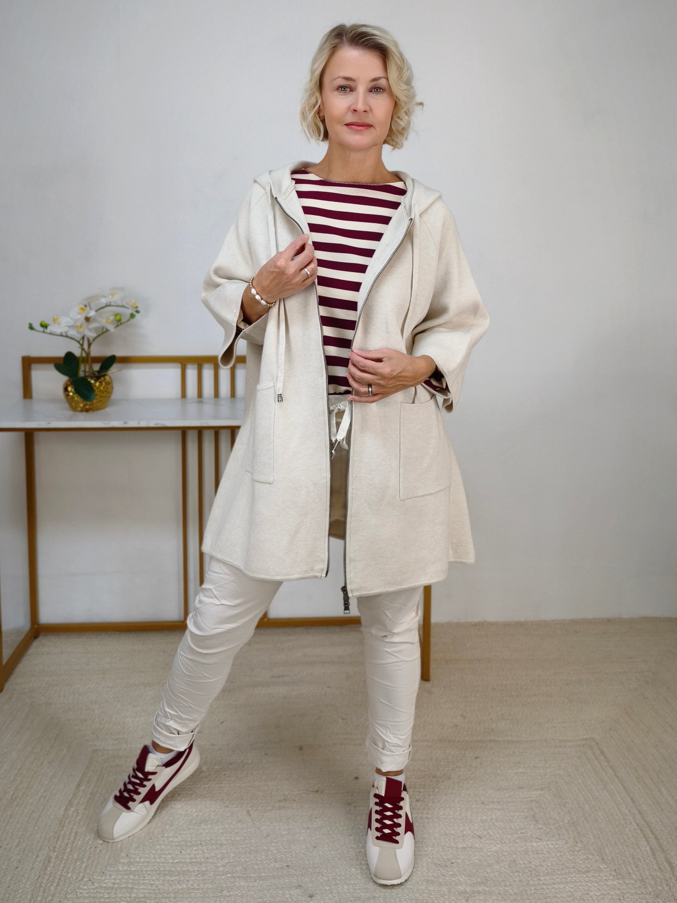 Basic Cardigan Hellbeige (42-46)
